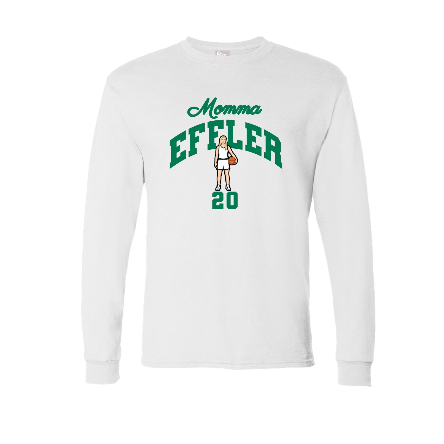 Long Sleeve Tee — Mothers Day Arch in White