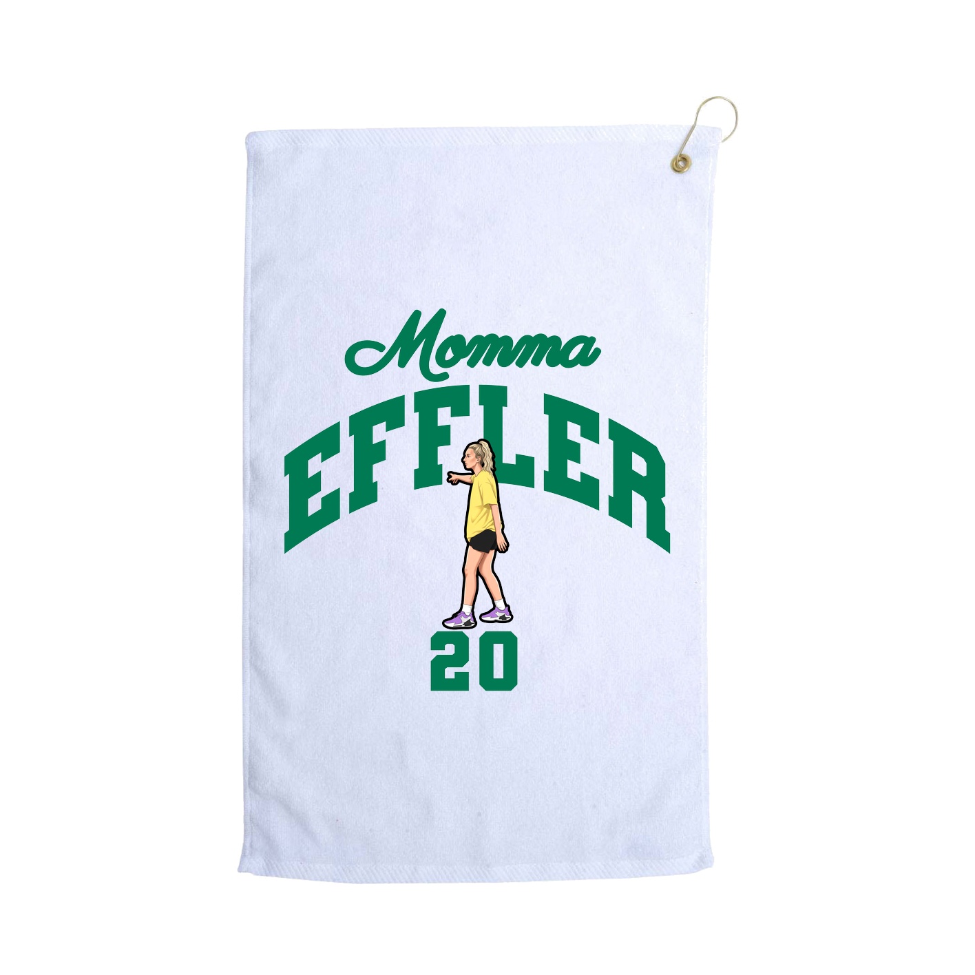 Golf Towel — Mothers Day Arch in White
