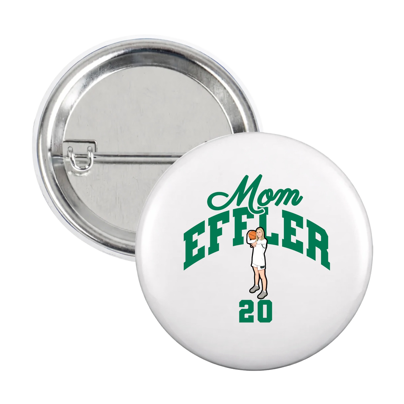 Game Day Button — Mothers Day Arch in White