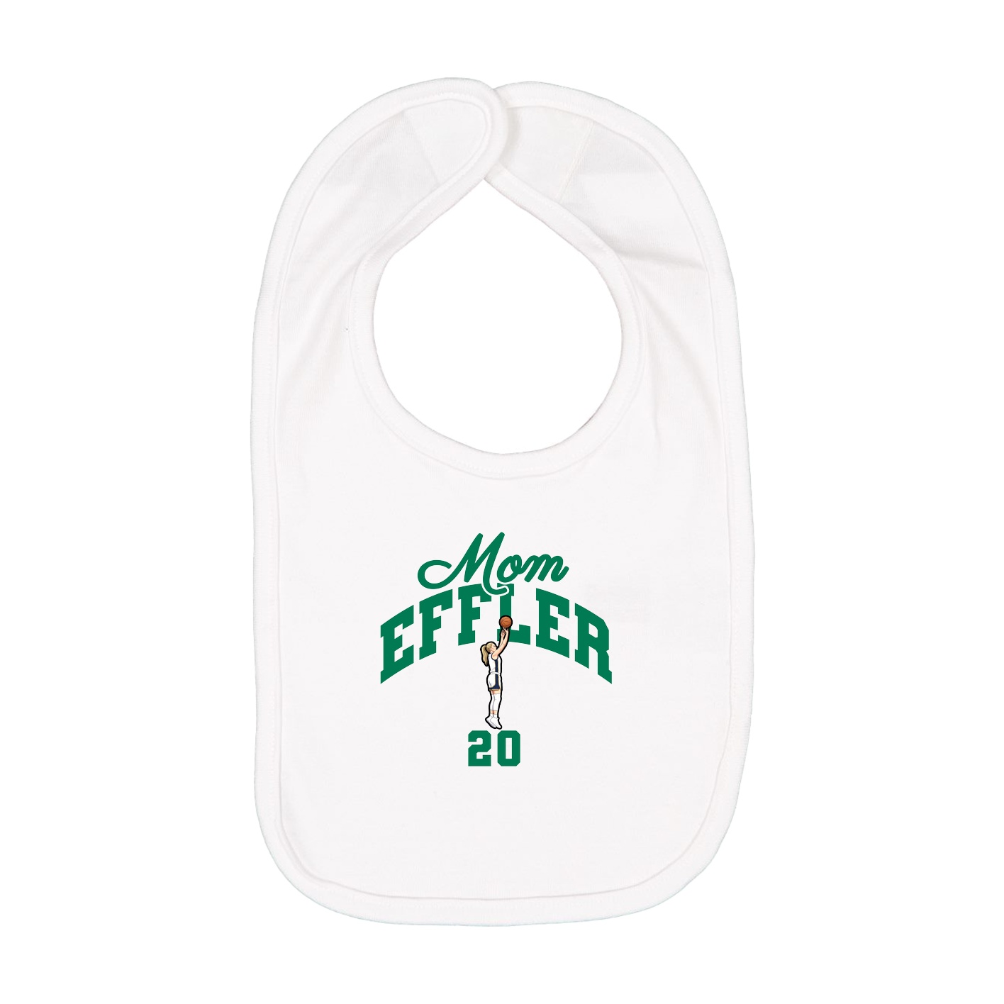 Infant Bib — Mothers Day Arch in White