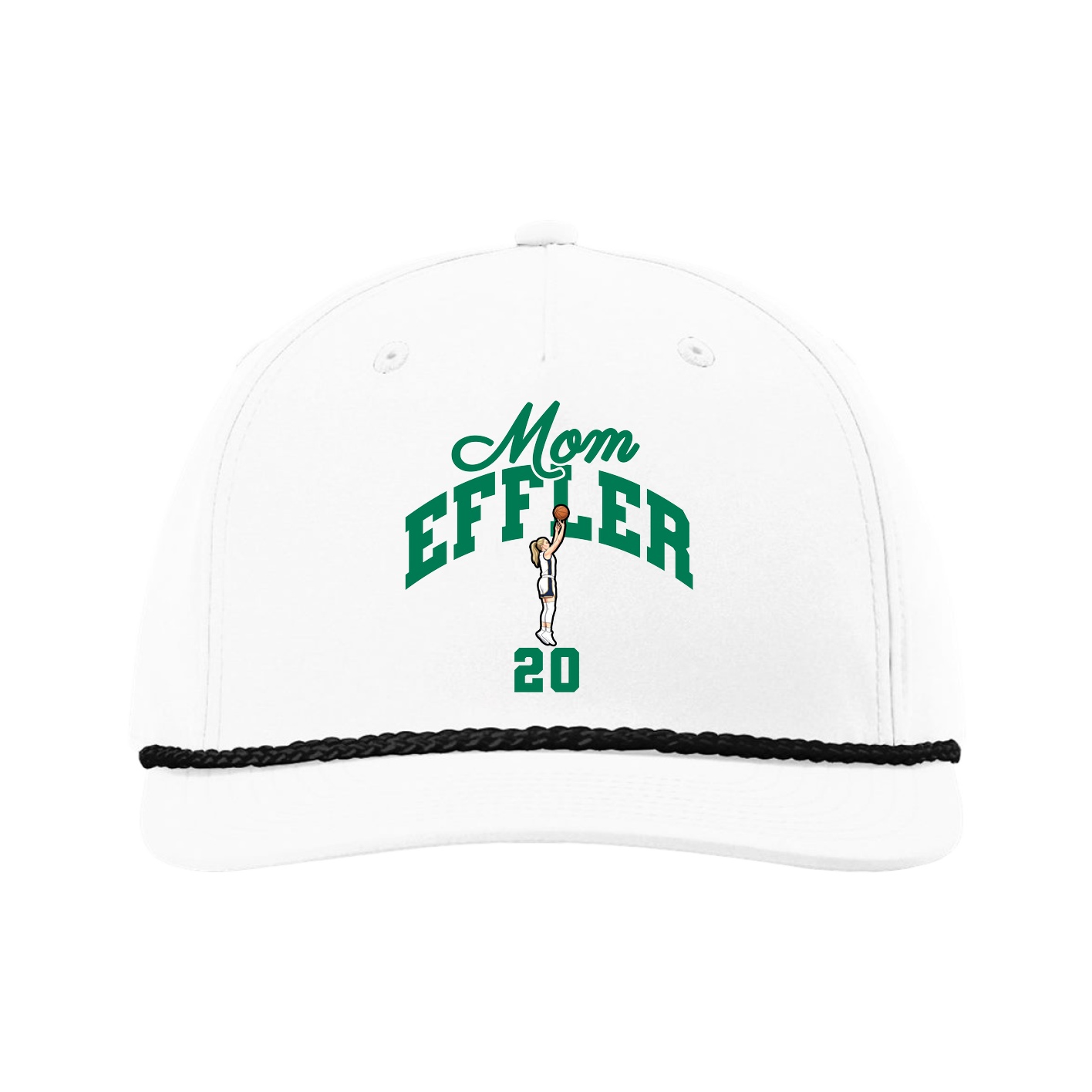 Five-Panel Classic Rope Cap — Mothers Day Arch in White