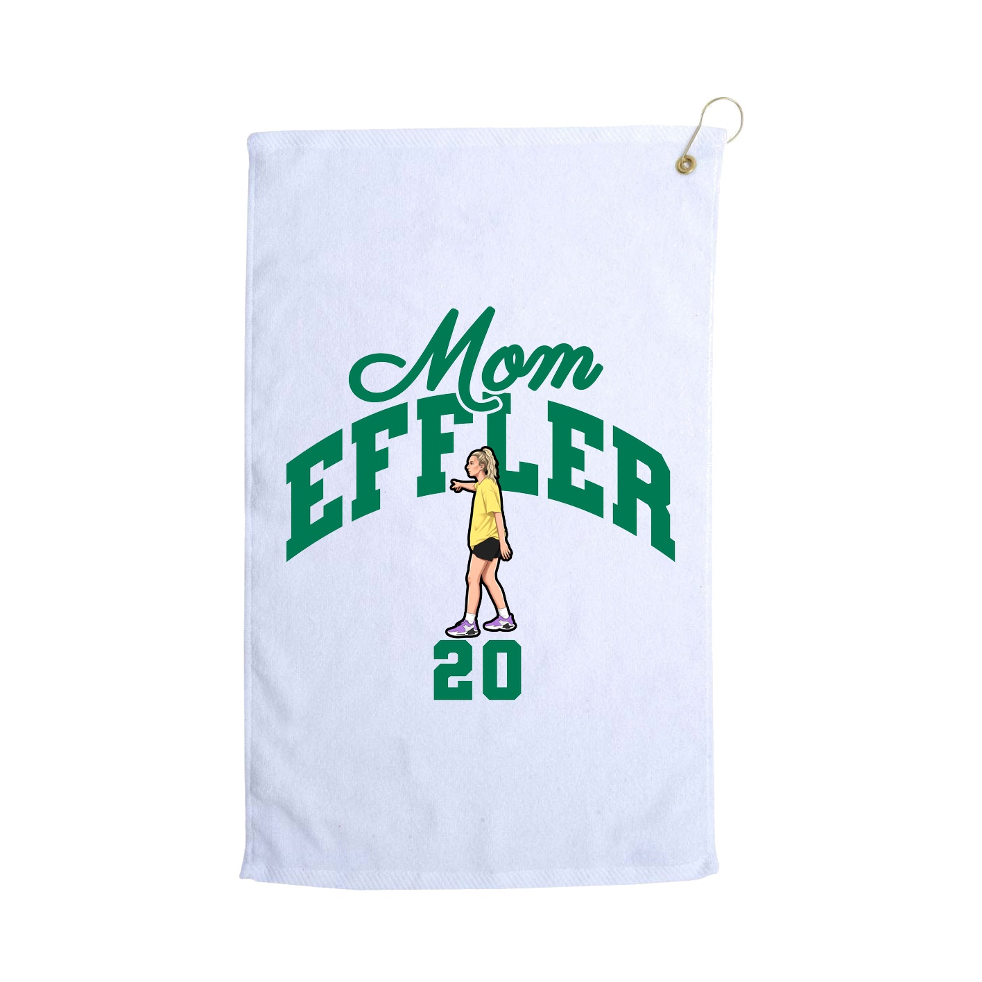 Golf Towel — Mothers Day Arch in White