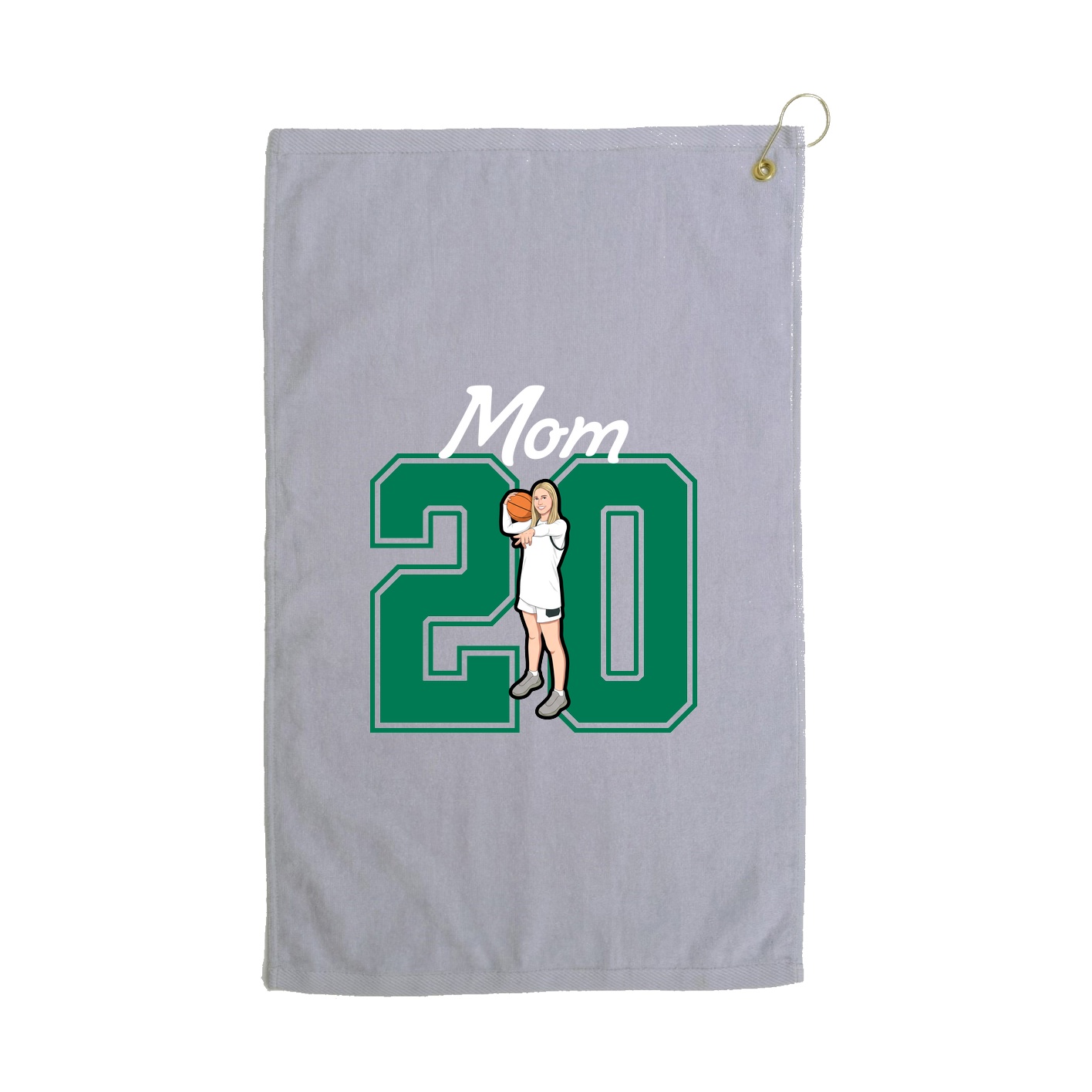 Golf Towel — Mothers Day Shirsey in Grey