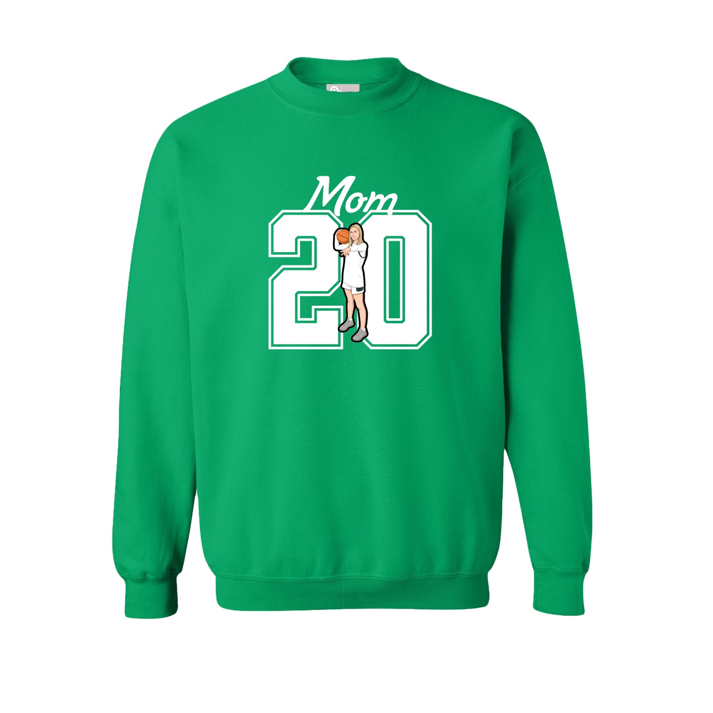 Fleece Crew — Mothers Day Shirsey in Green