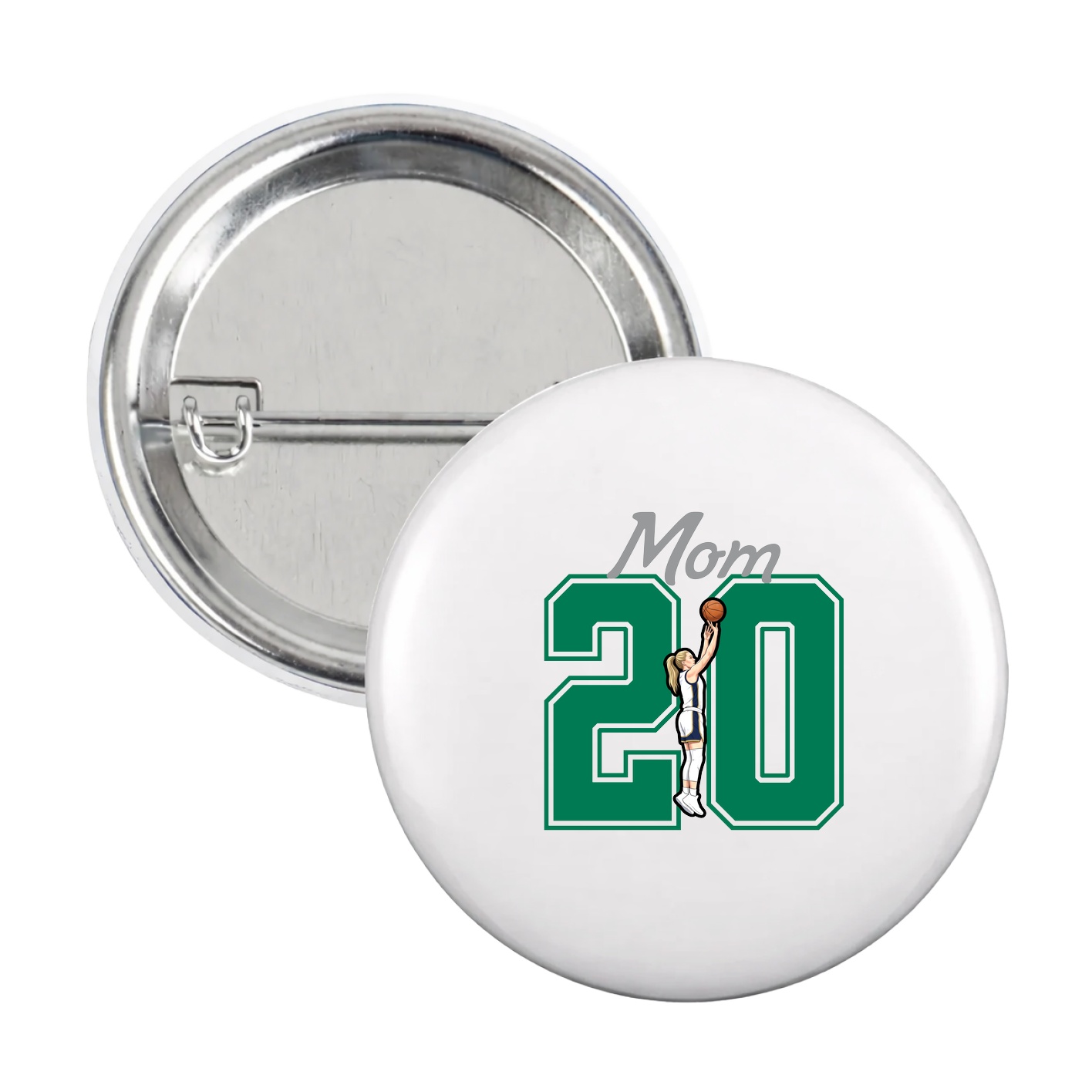 Game Day Button — Mothers Day Shirsey in White