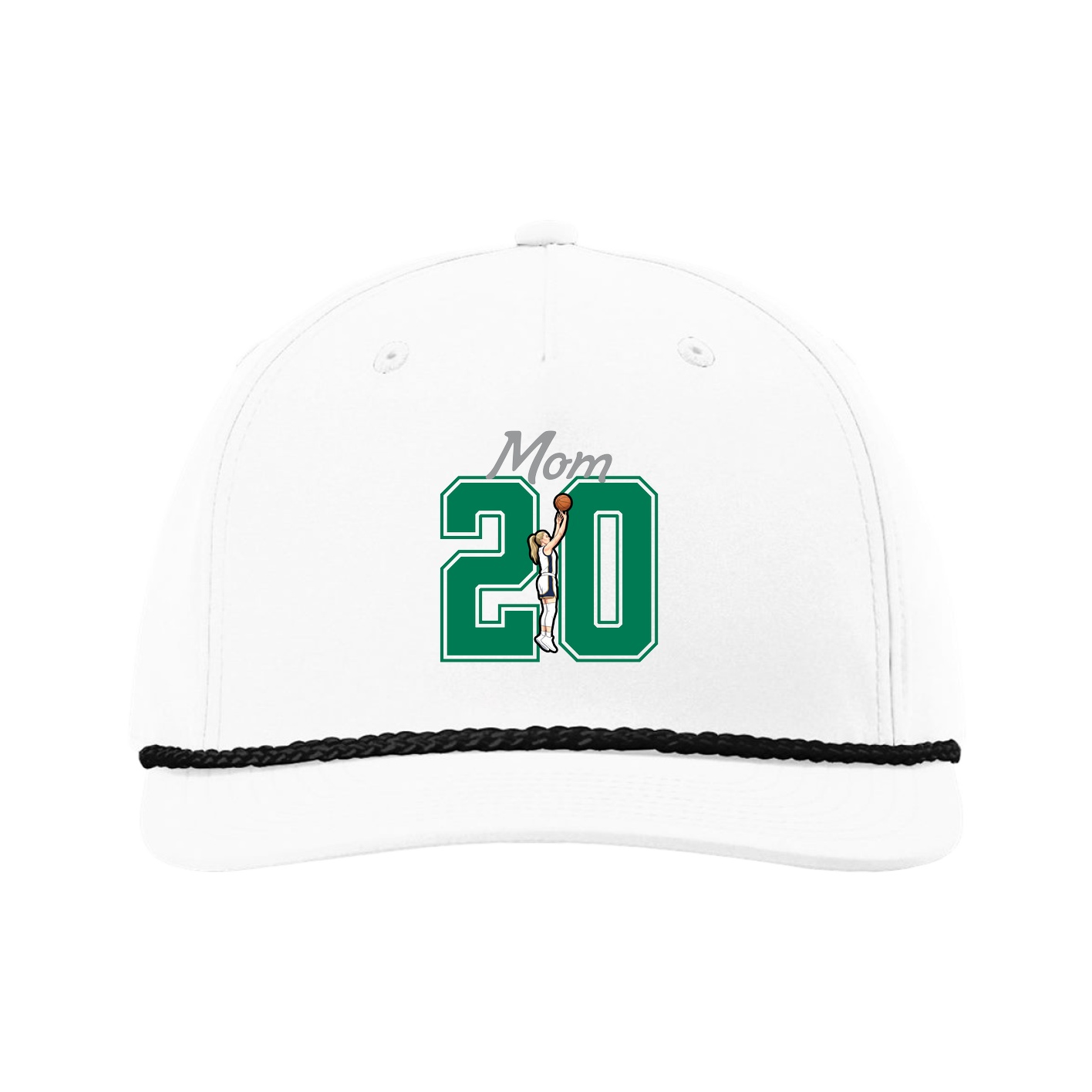 Five-Panel Classic Rope Cap — Mothers Day Shirsey in White