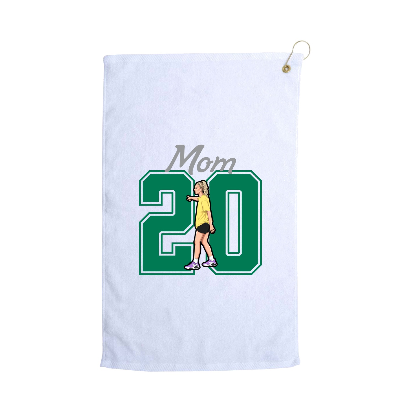 Golf Towel — Mothers Day Shirsey in White