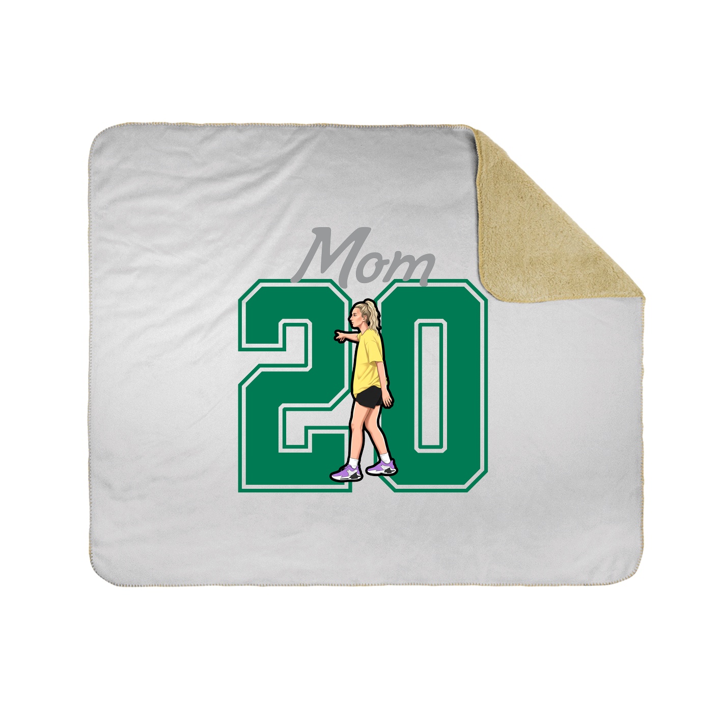 Throw Blanket — Mothers Day Shirsey in White