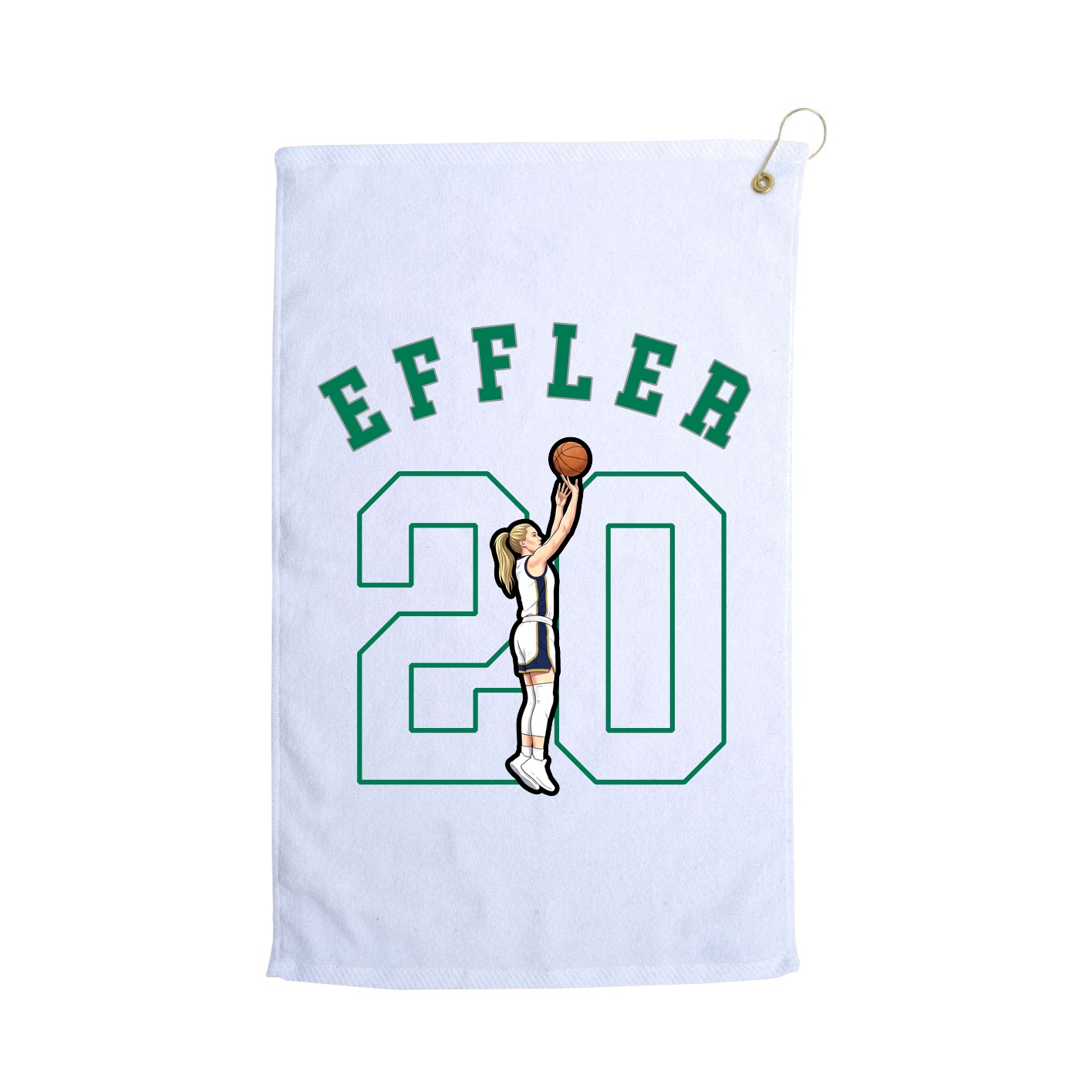 Golf Towel — Shirsey Arch in White