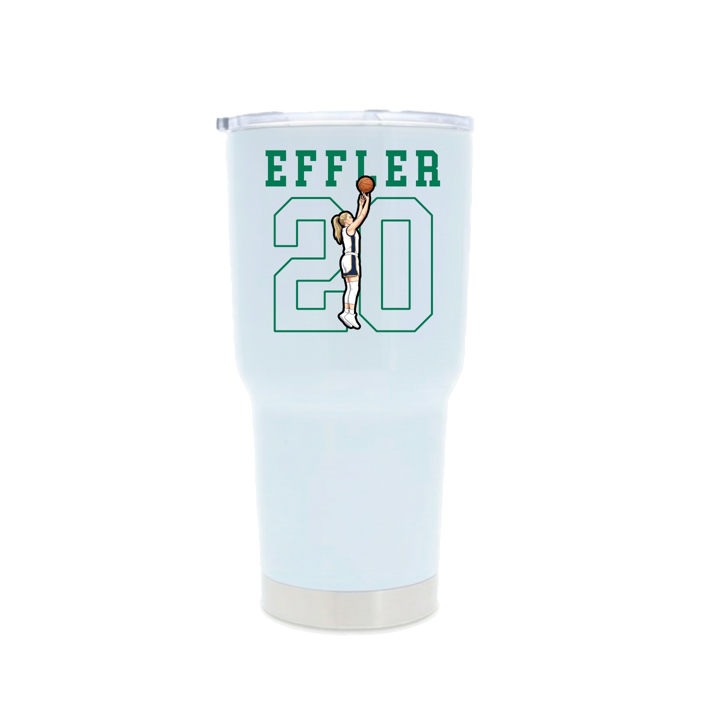 30oz Stainless Steel Tumbler — Shirsey in White
