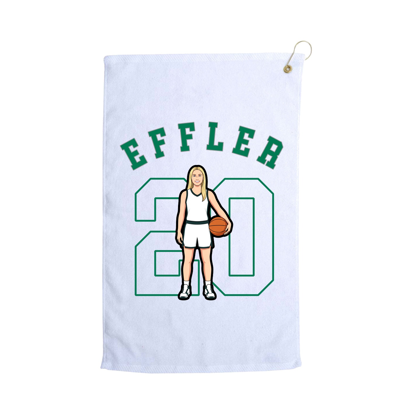 Golf Towel — Shirsey Arch in White