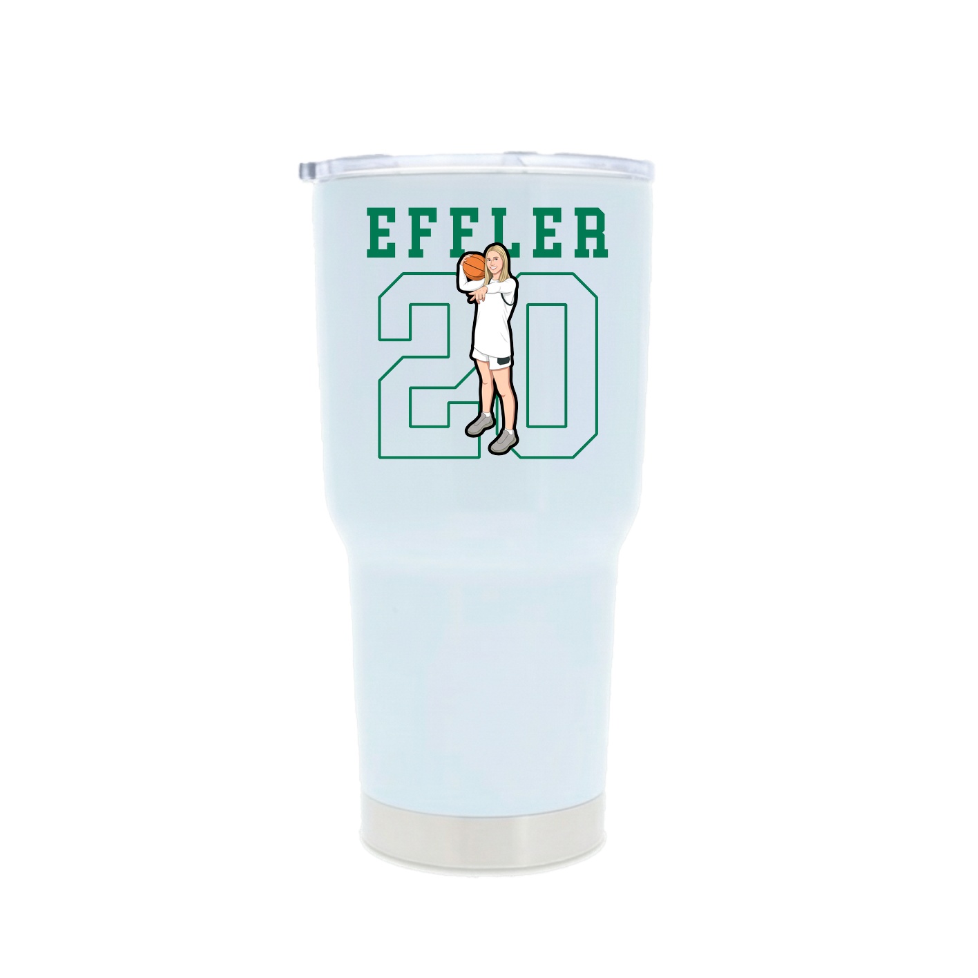 30oz Stainless Steel Tumbler — Shirsey in White