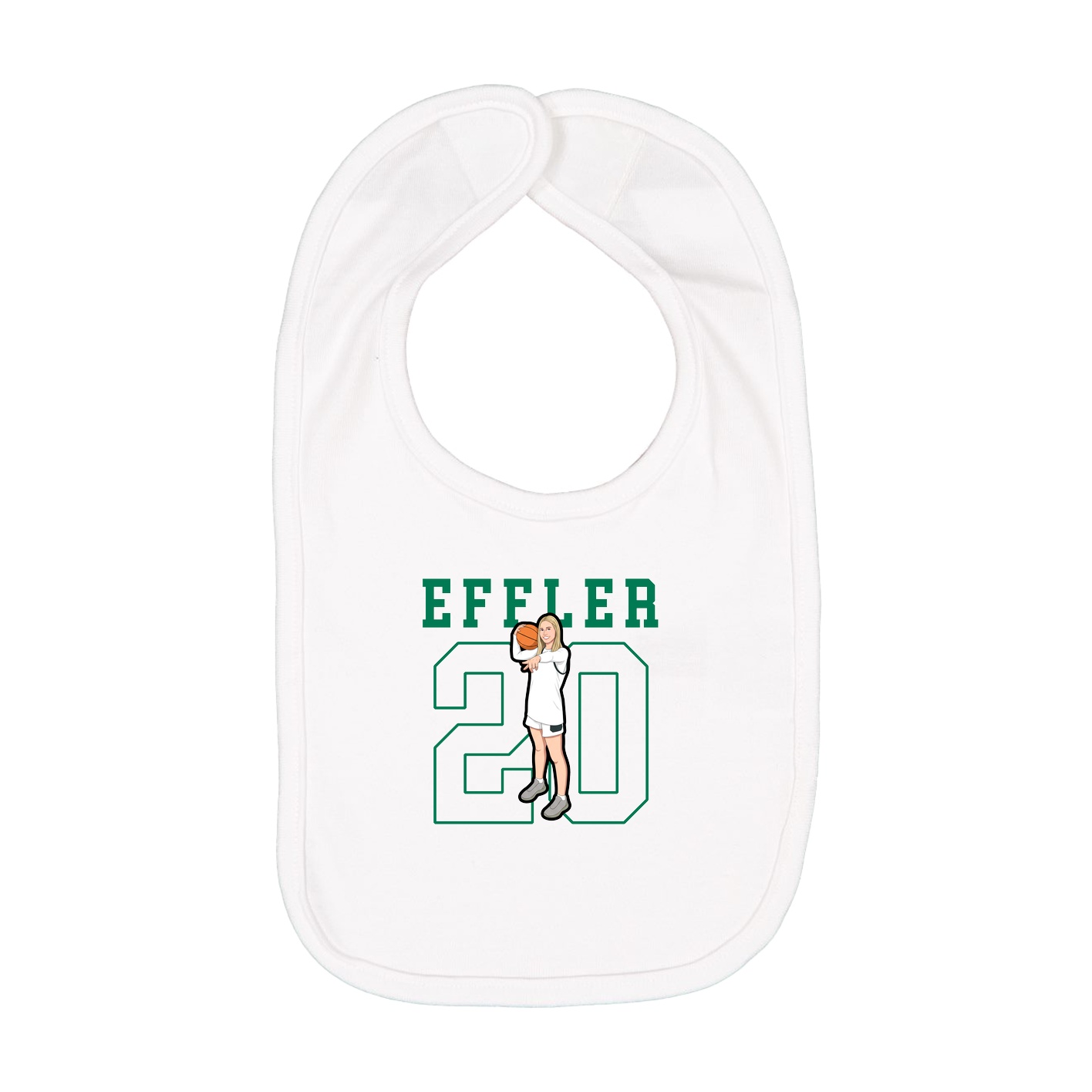 Infant Bib — Shirsey in White