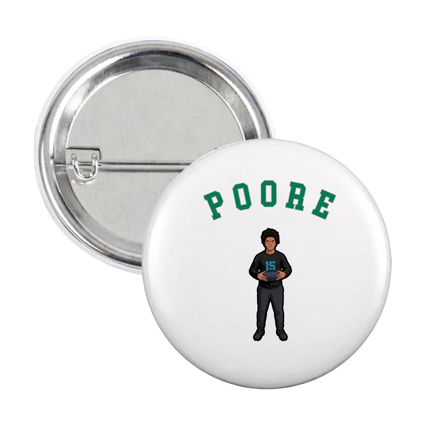 Game Day Button — Shirsey Arch in White