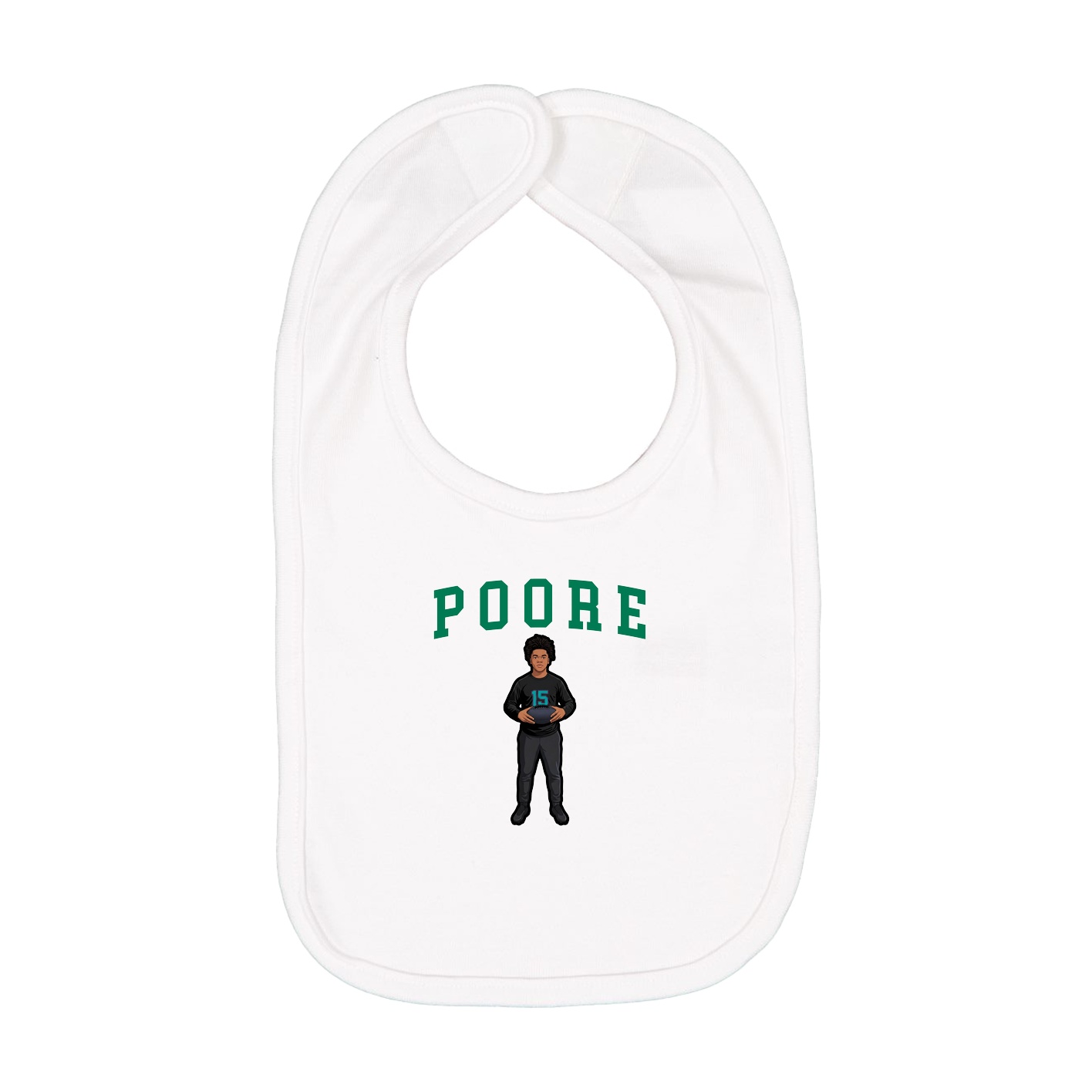 Infant Bib — Shirsey in White