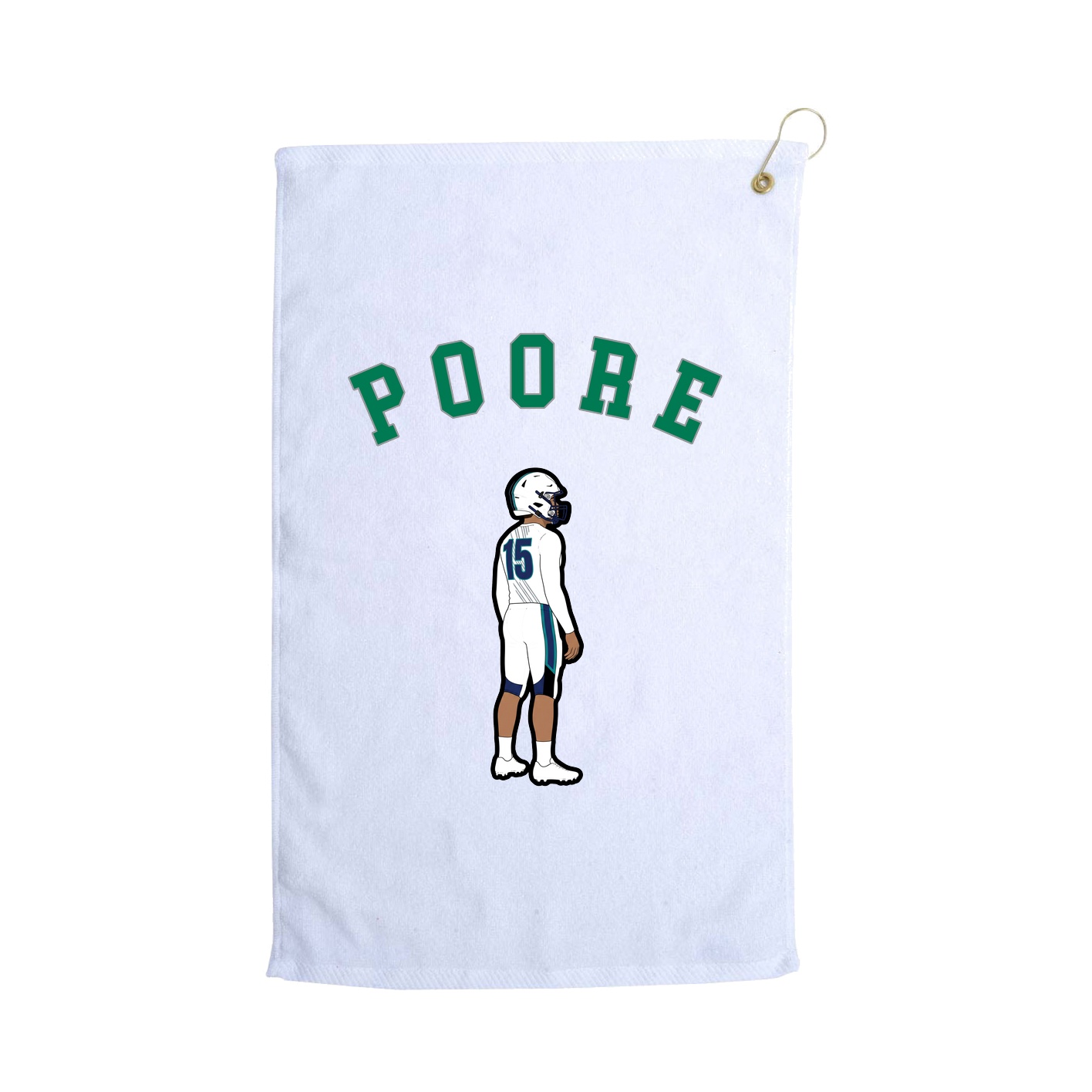 Golf Towel — Shirsey Arch in White