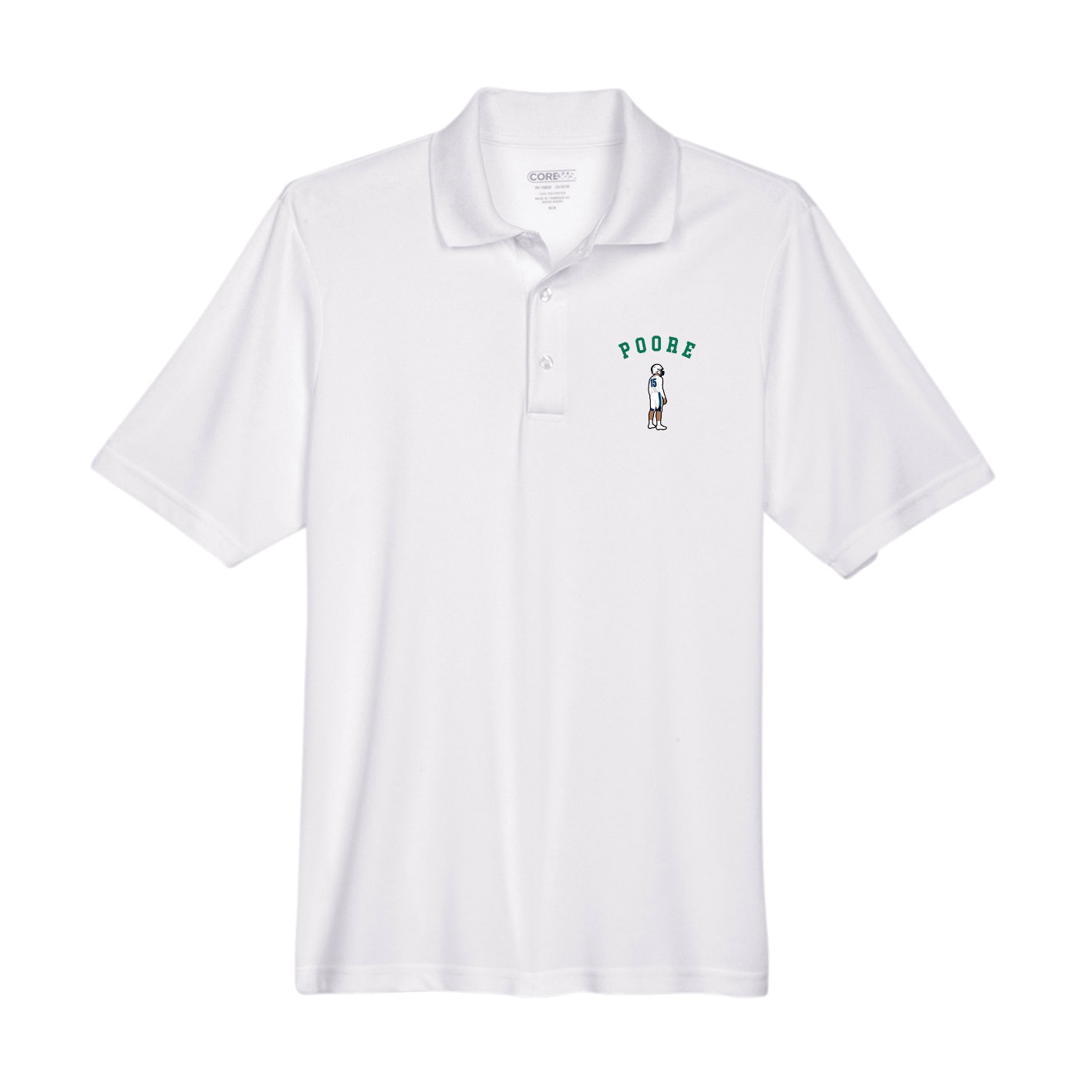 Performance Polo — Shirsey Arch in White