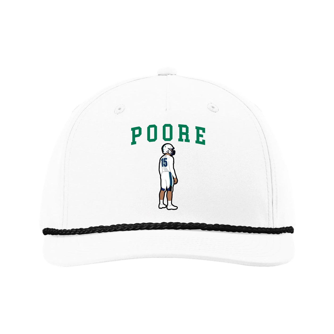 Five-Panel Classic Rope Cap — Shirsey in White