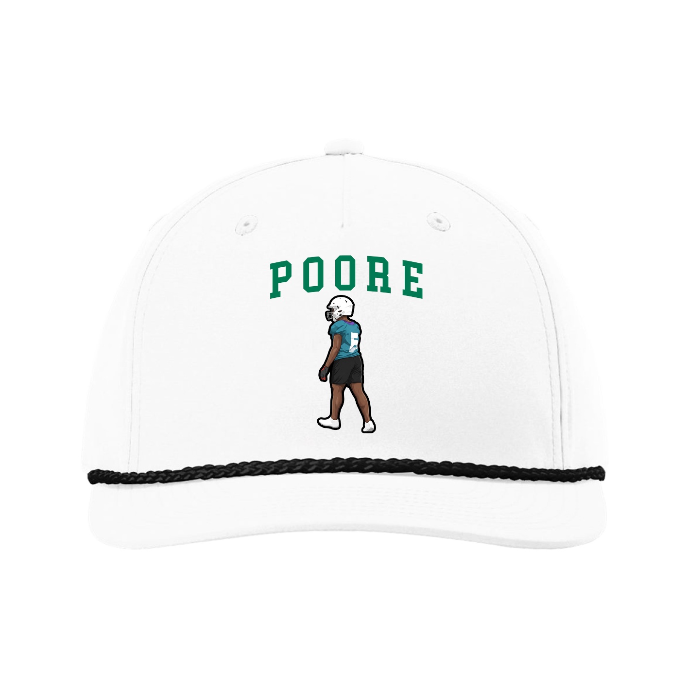 Five-Panel Classic Rope Cap — Shirsey in White