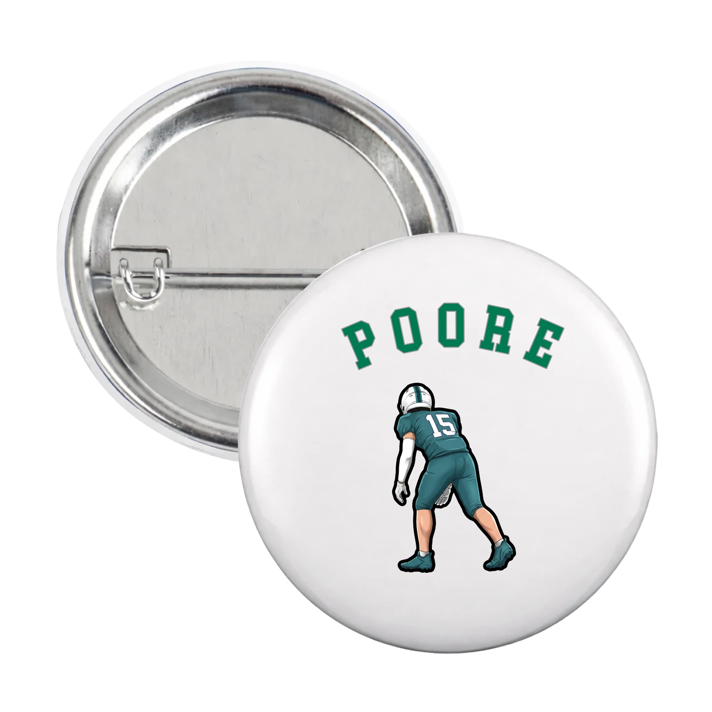 Game Day Button — Shirsey Arch in White