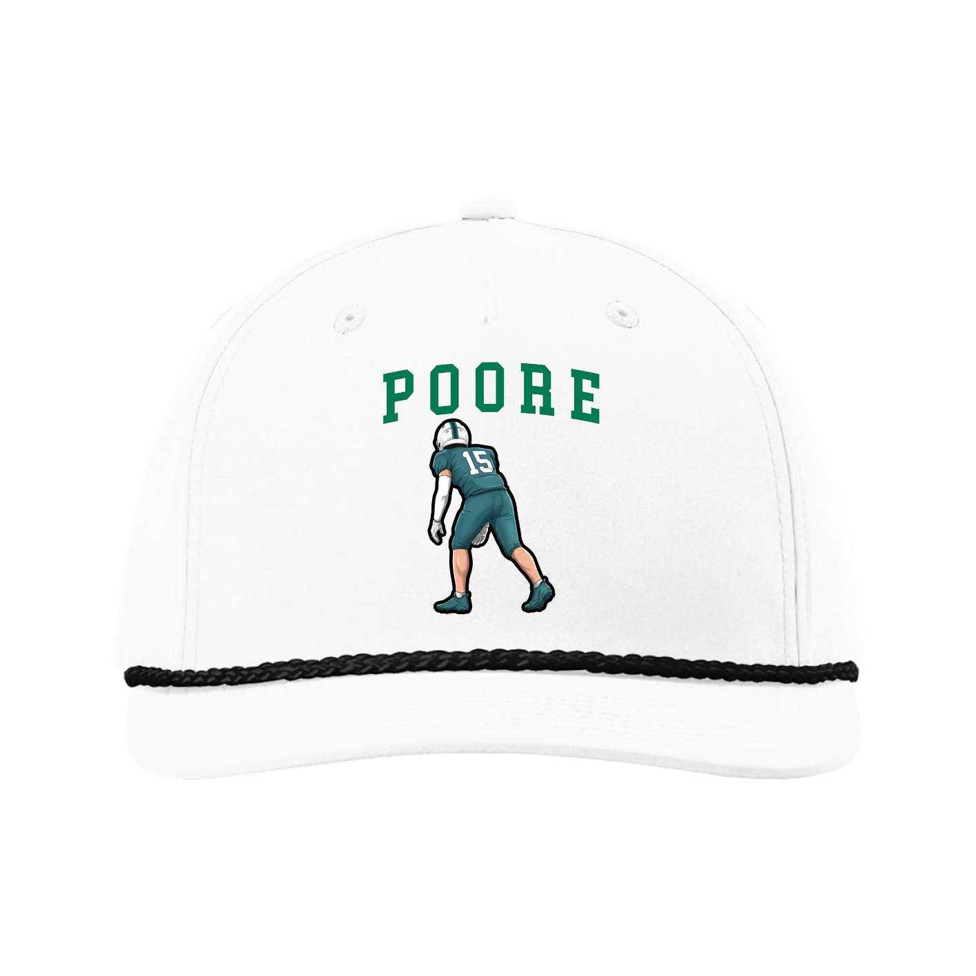 Five-Panel Classic Rope Cap — Shirsey in White