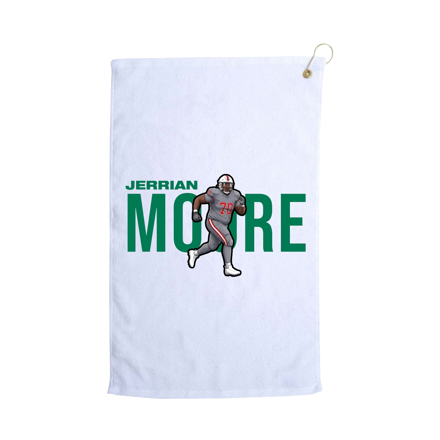 Golf Towel — Player Name in White