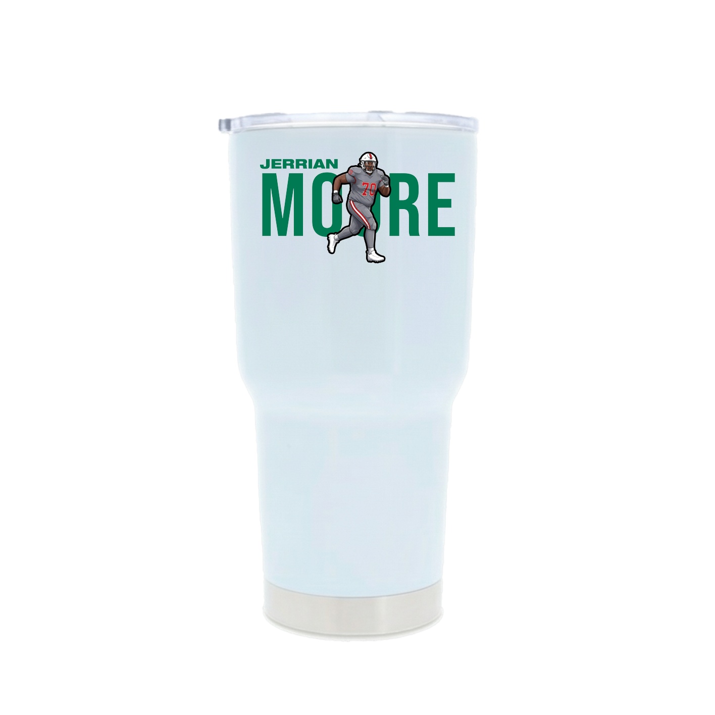 30oz Stainless Steel Tumbler — Player Name in White