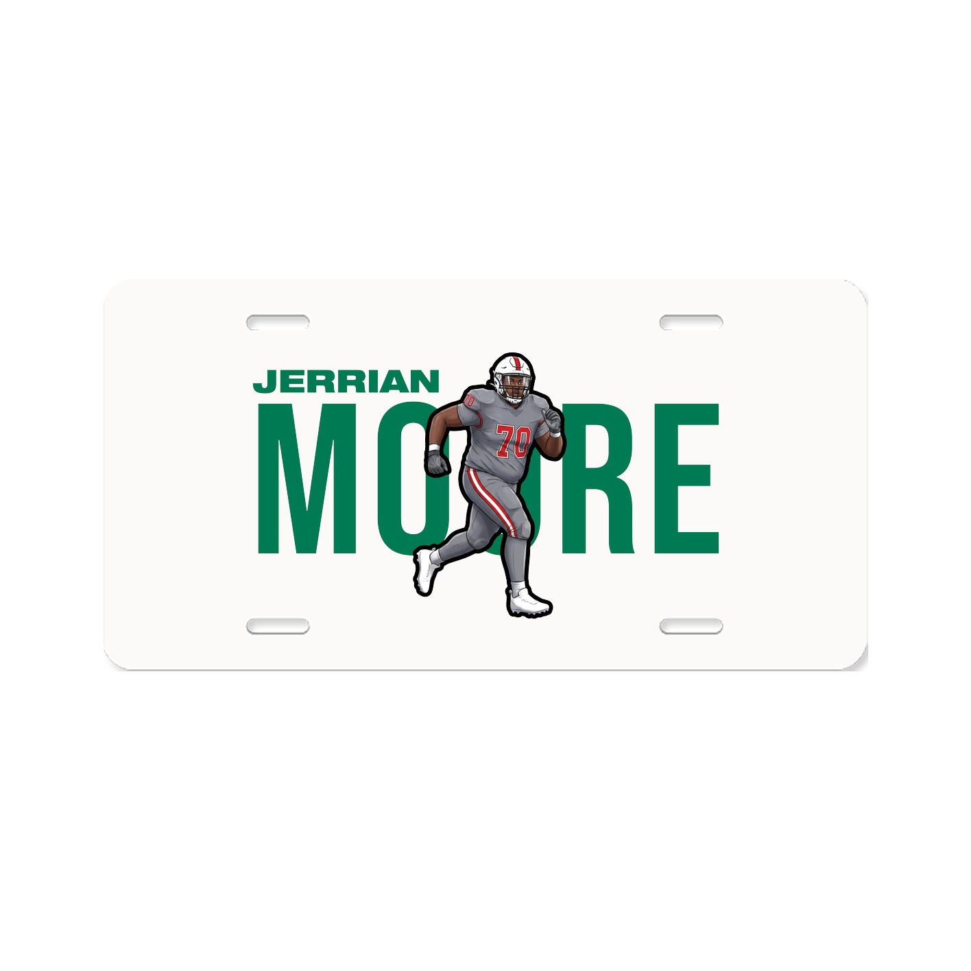 License Plate — Player Name in Classic