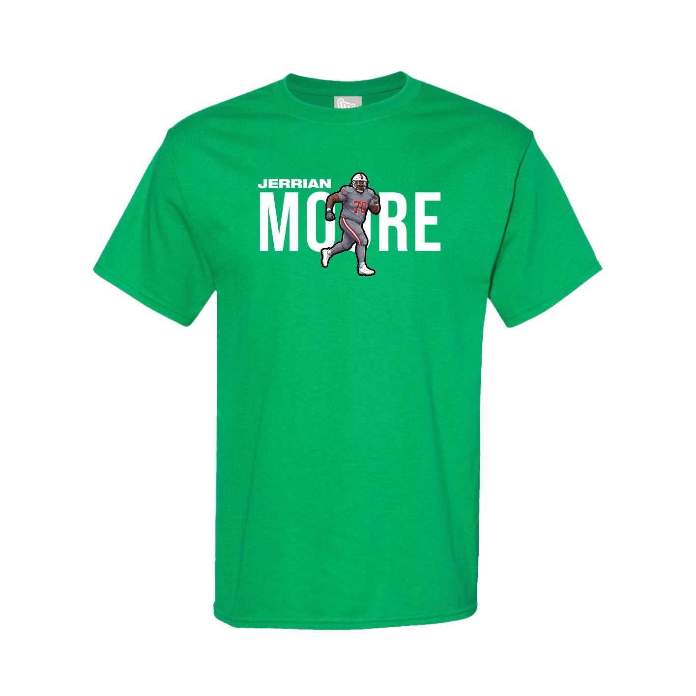 Youth Tee — Player Name in Green
