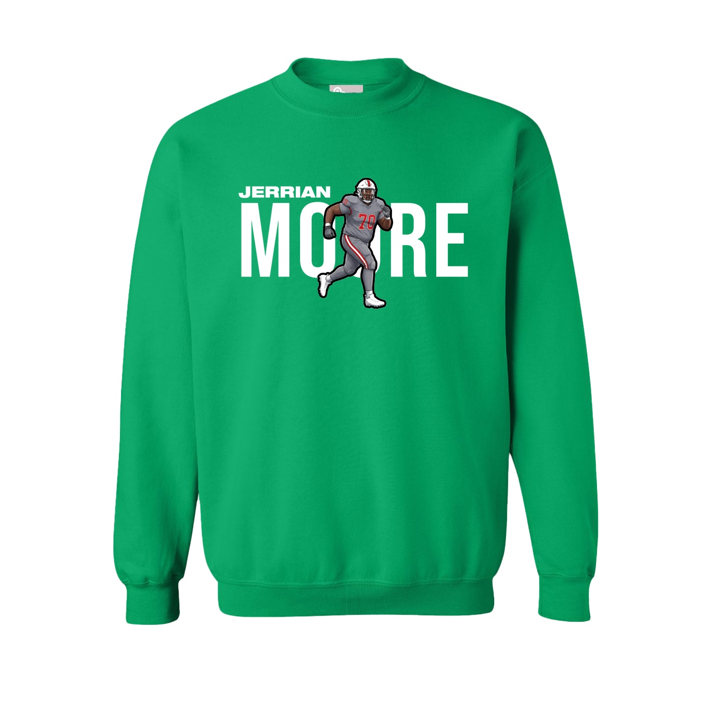 Fleece Crew — Player Name in Green