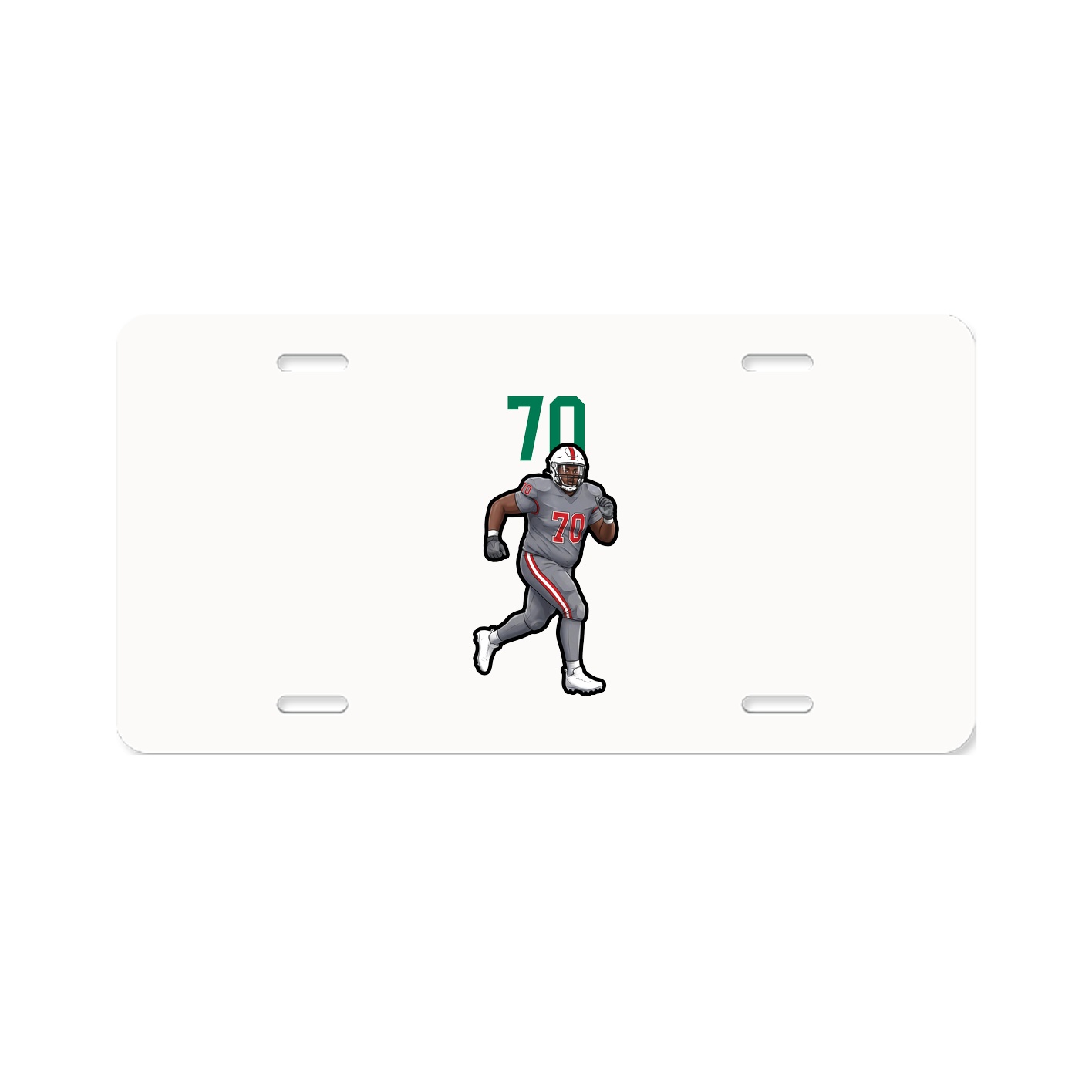 License Plate — Number Top in Classic