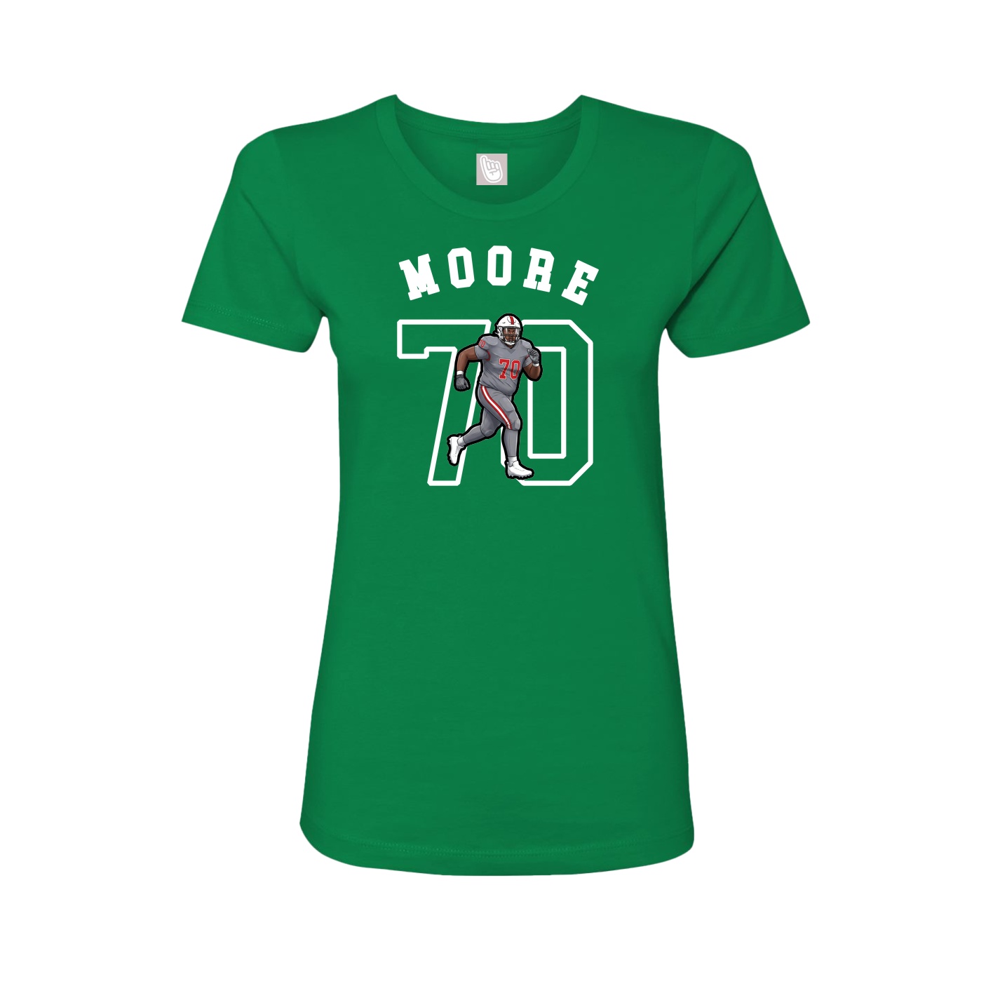 Fitted Women's Tee — Shirsey Arch in Green