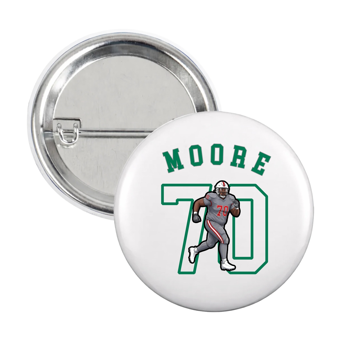 Game Day Button — Shirsey Arch in White