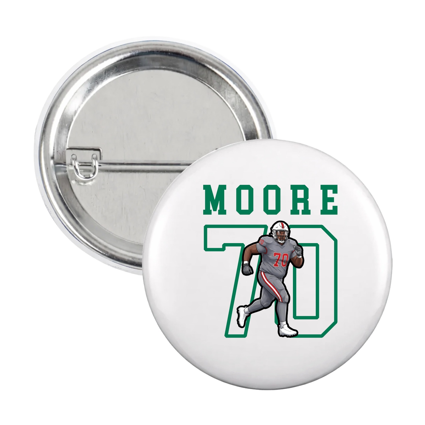 Game Day Button — Shirsey in White