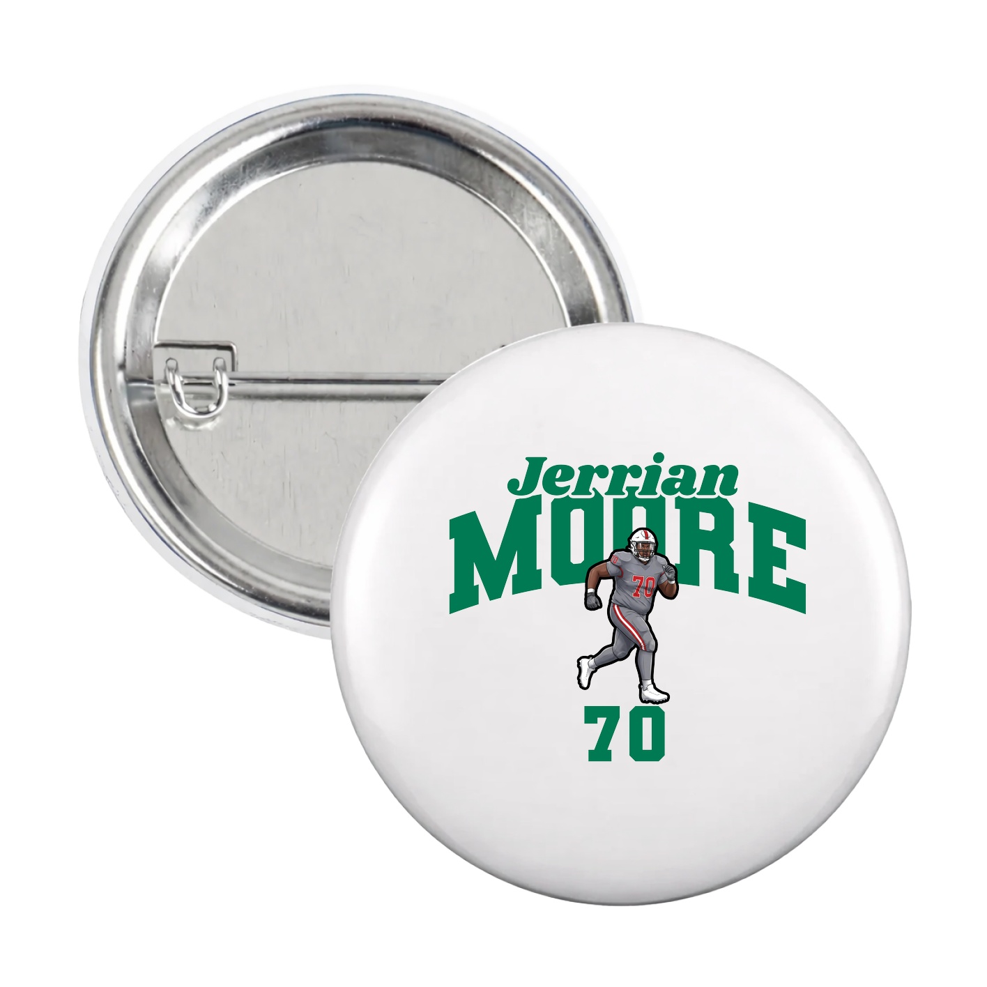 Game Day Button — Signature Arch in White