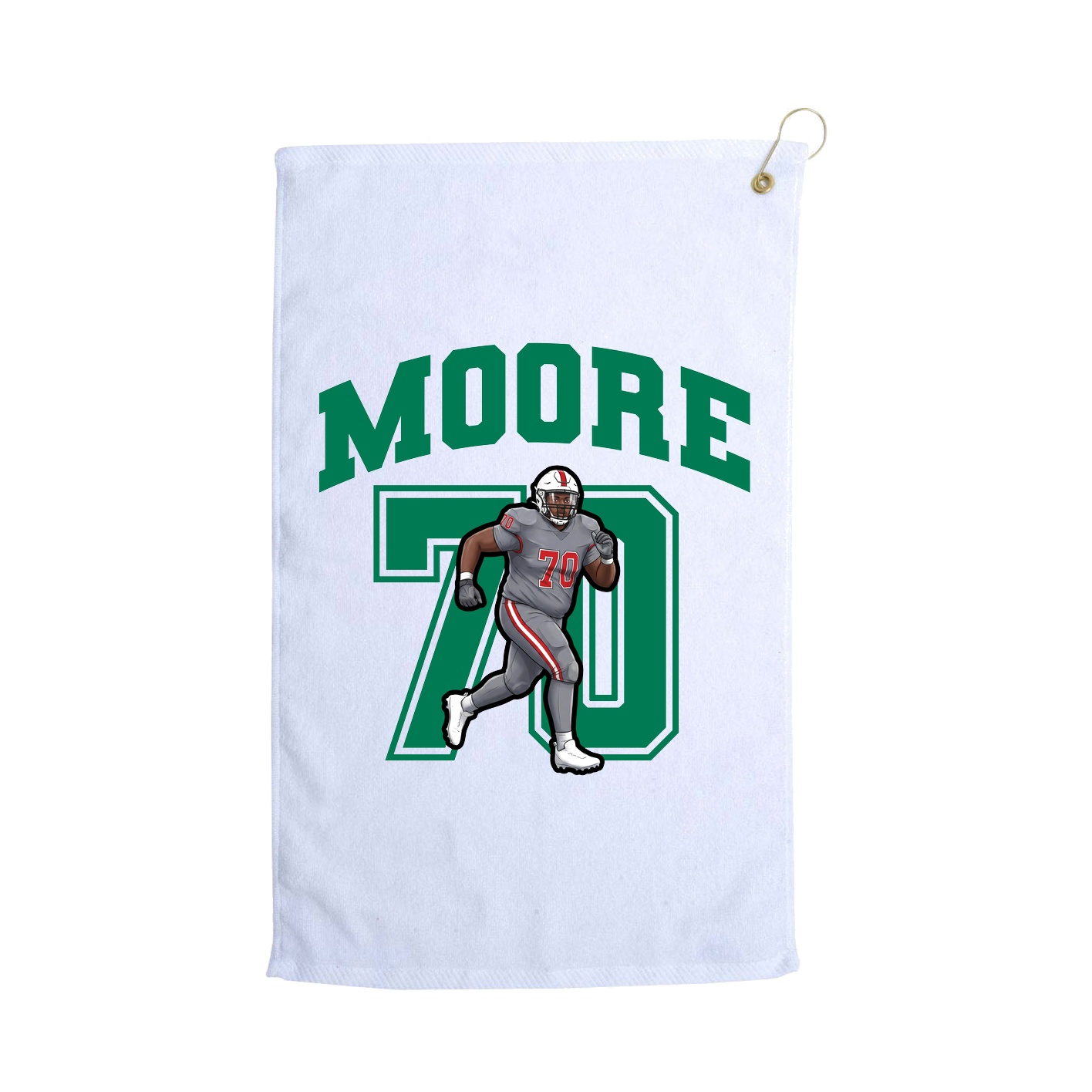 Golf Towel — Number in White
