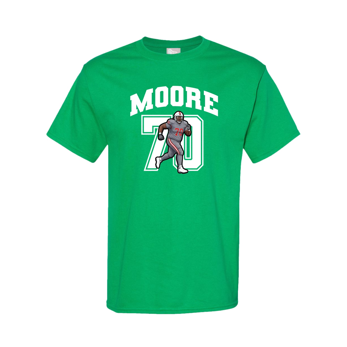 Youth Tee — Number in Green
