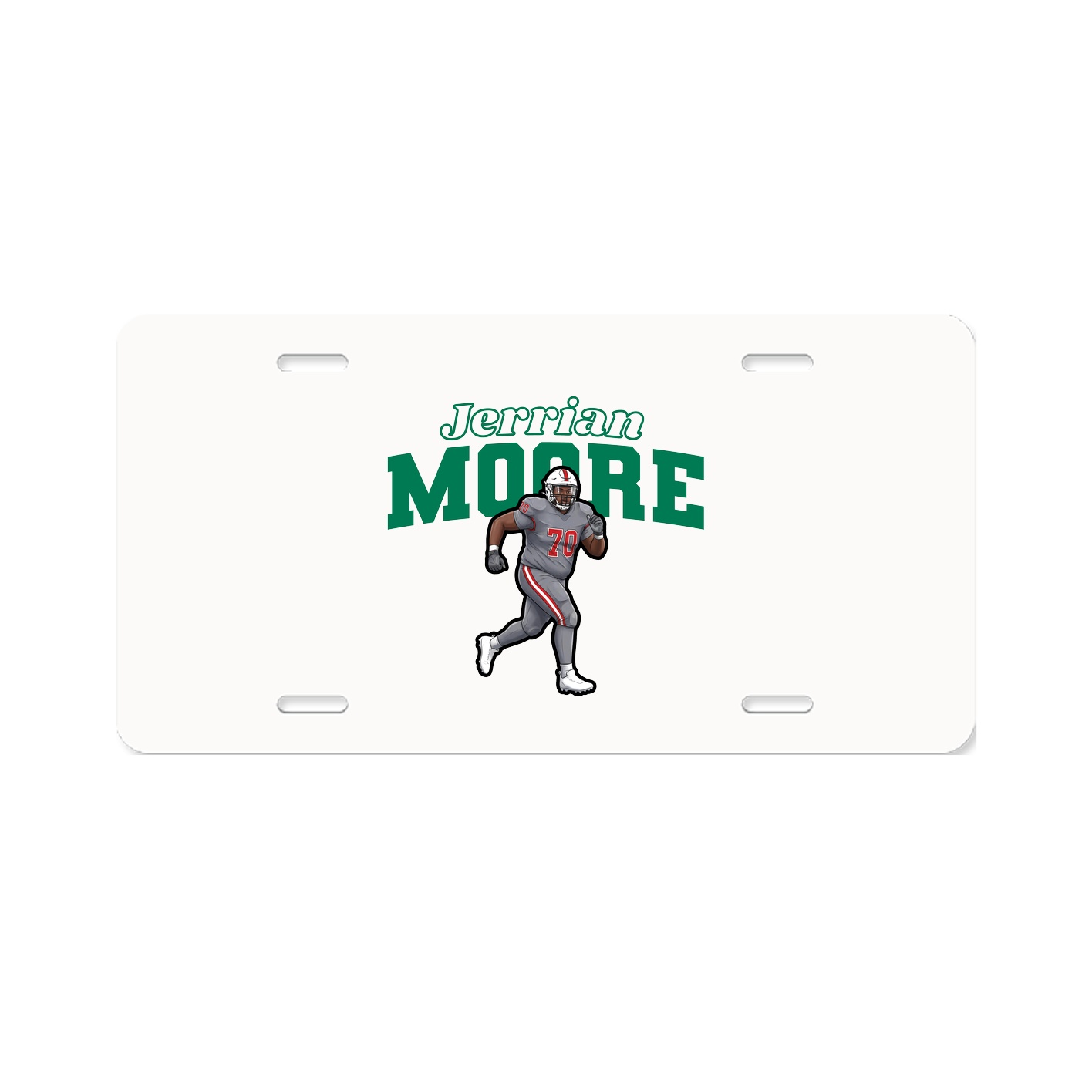 License Plate — Name Arch in Classic