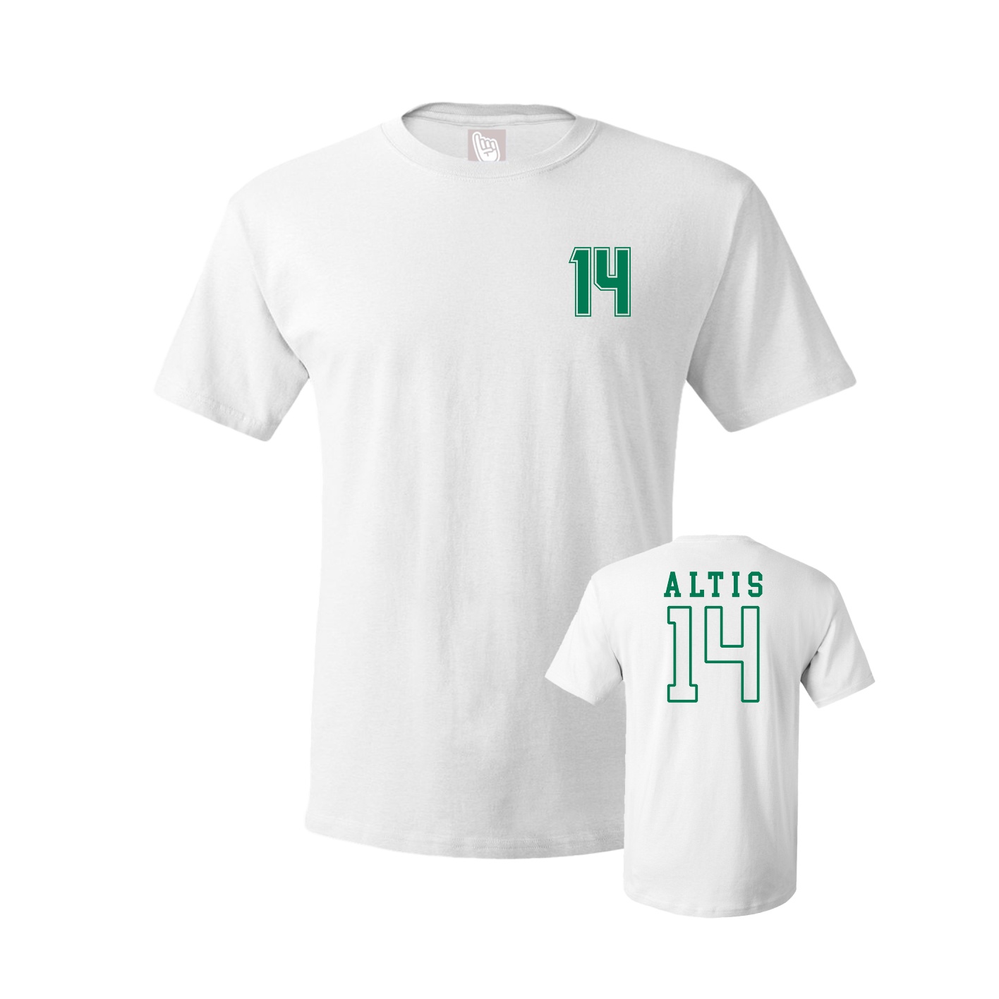 Youth Tee — Chest Back in White