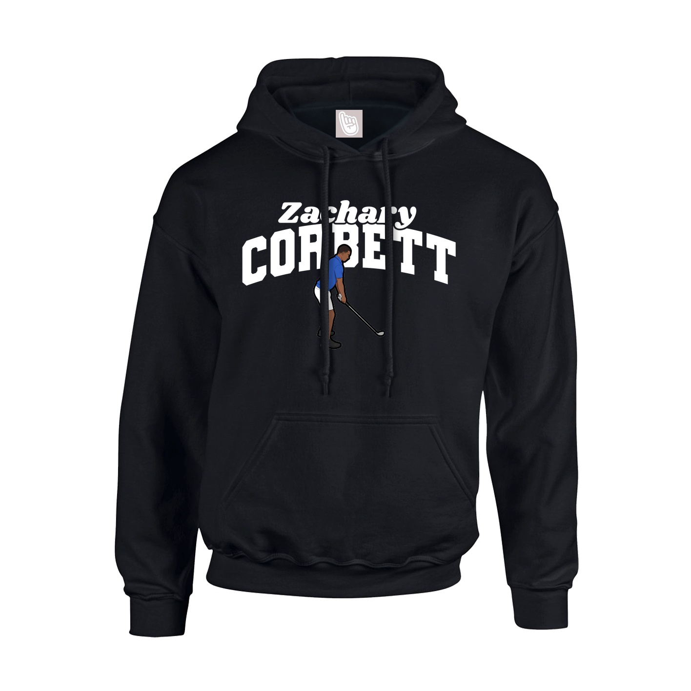 Youth Hoodie — Signature Arch in Black
