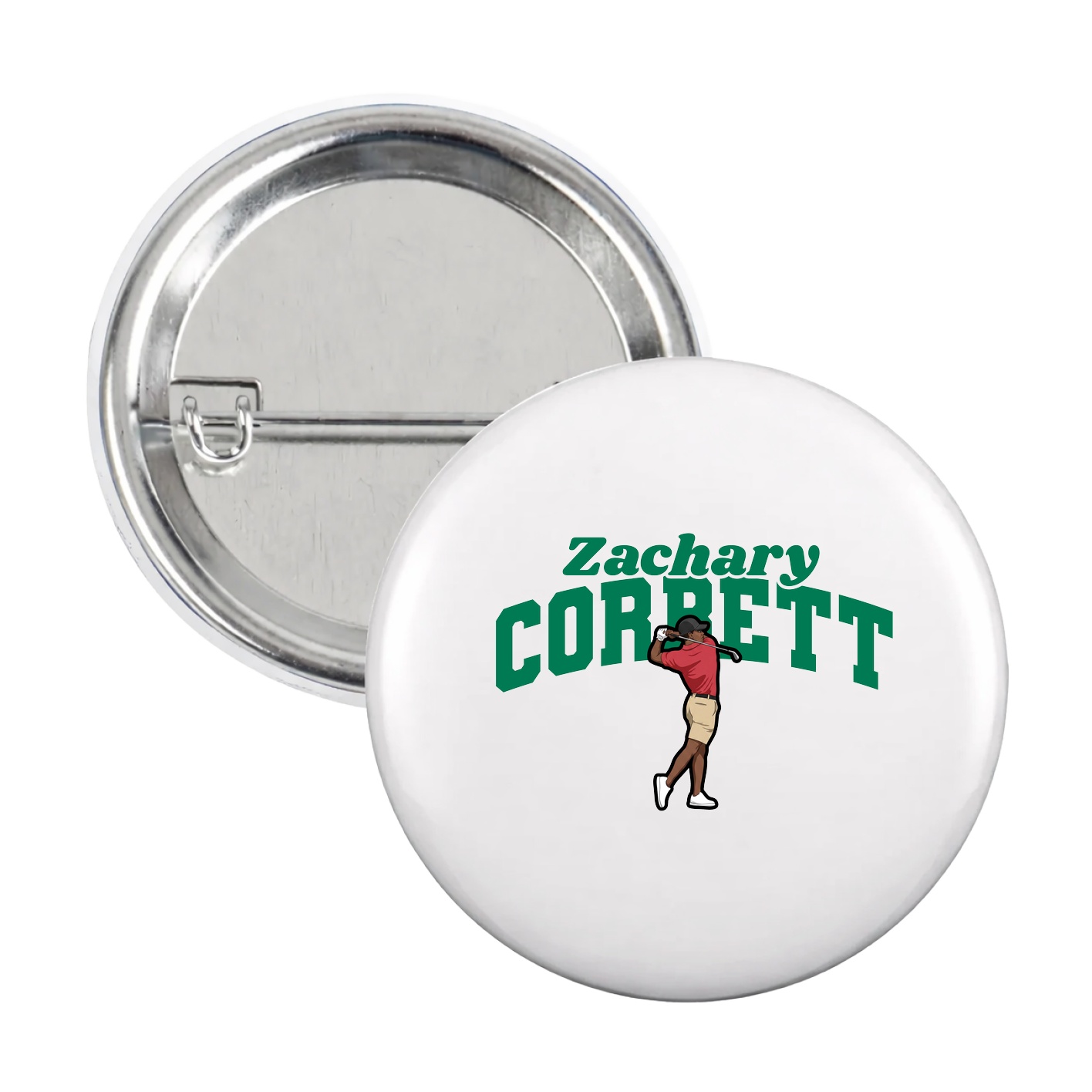 Game Day Button — Signature Arch in White