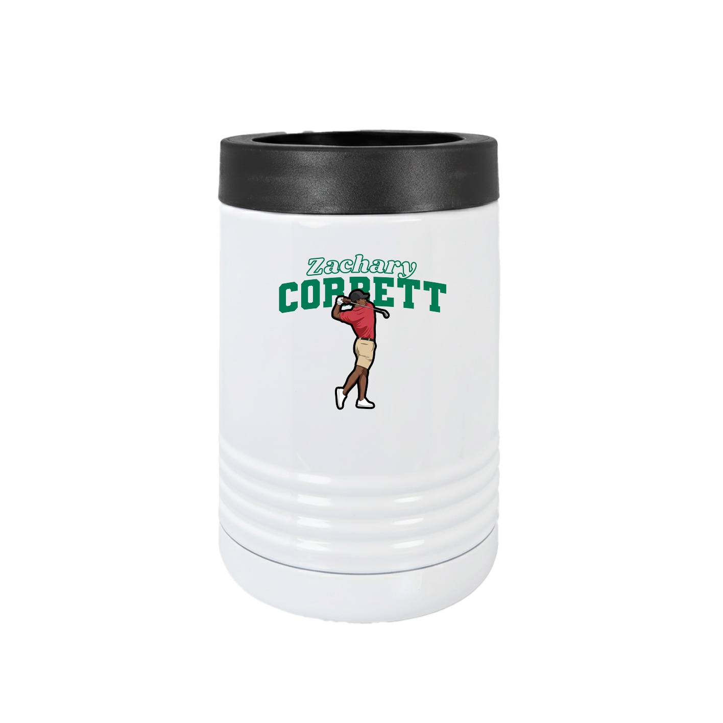 Beverage Holder — Name Arch in White