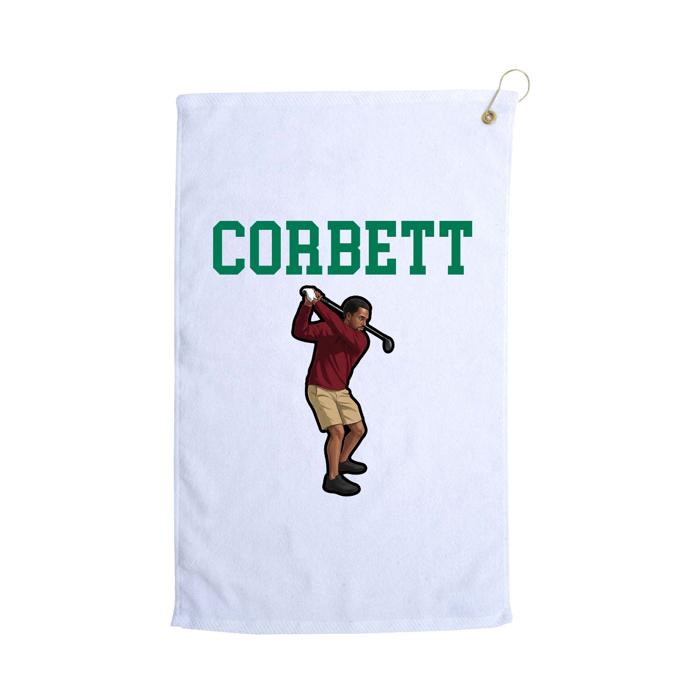 Golf Towel — Shirsey in White