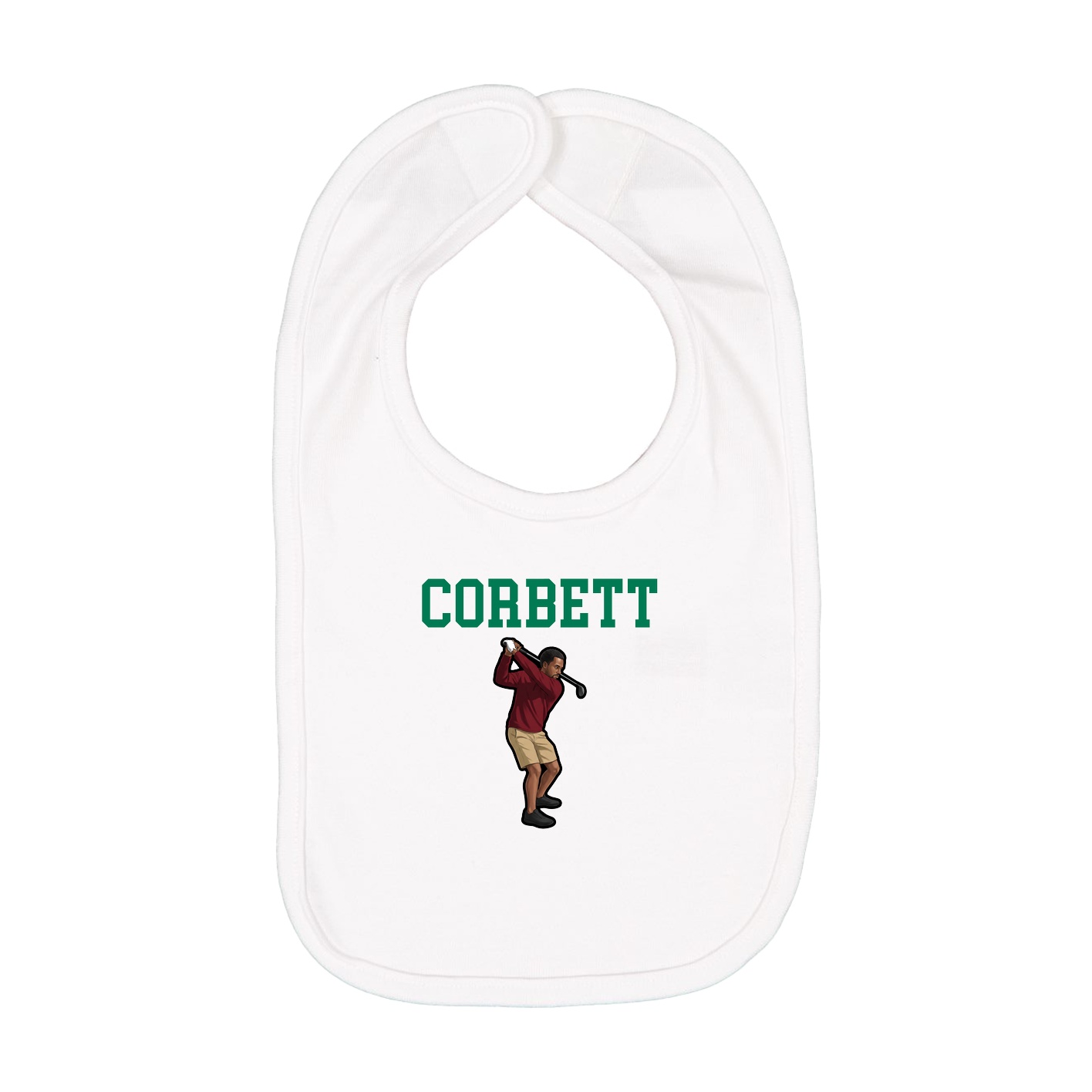 Infant Bib — Shirsey in White