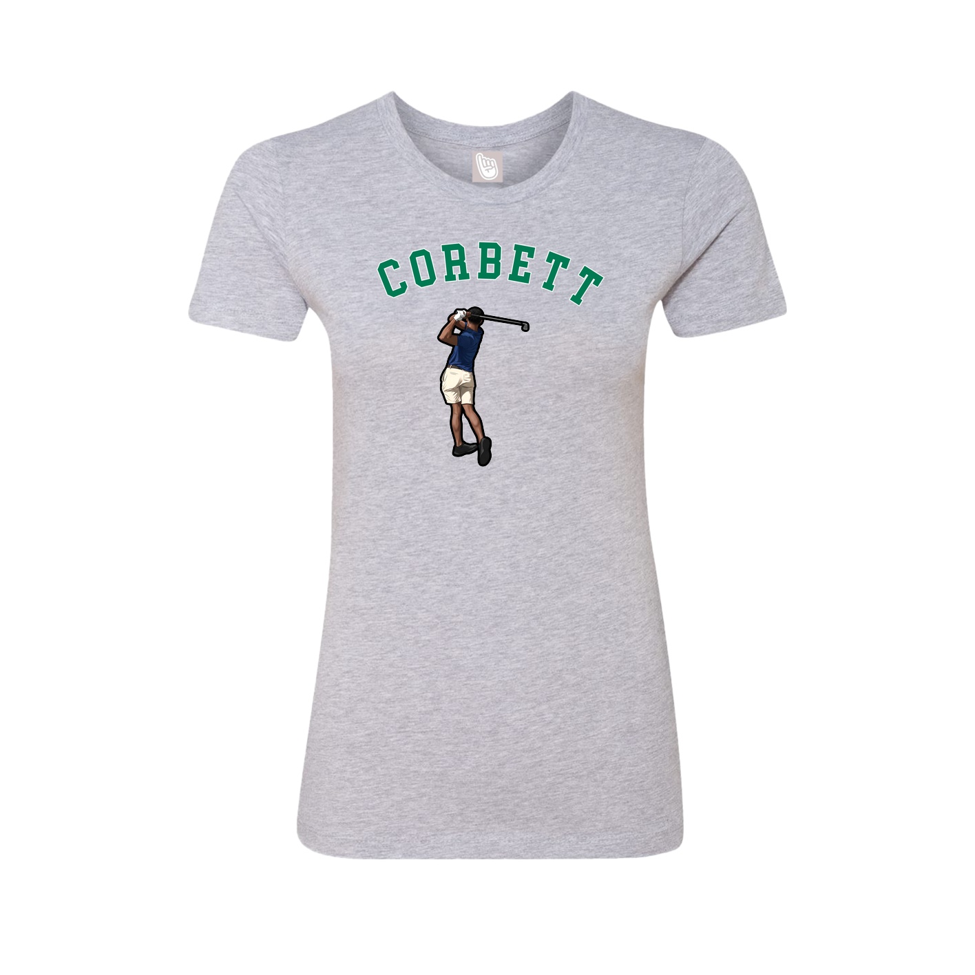 Fitted Women's Tee — Shirsey Arch in Grey