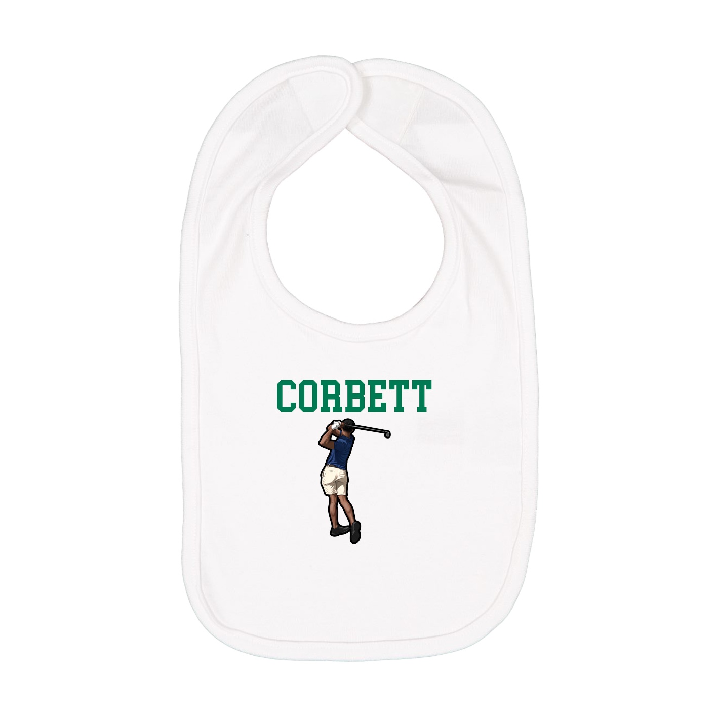 Infant Bib — Shirsey in White