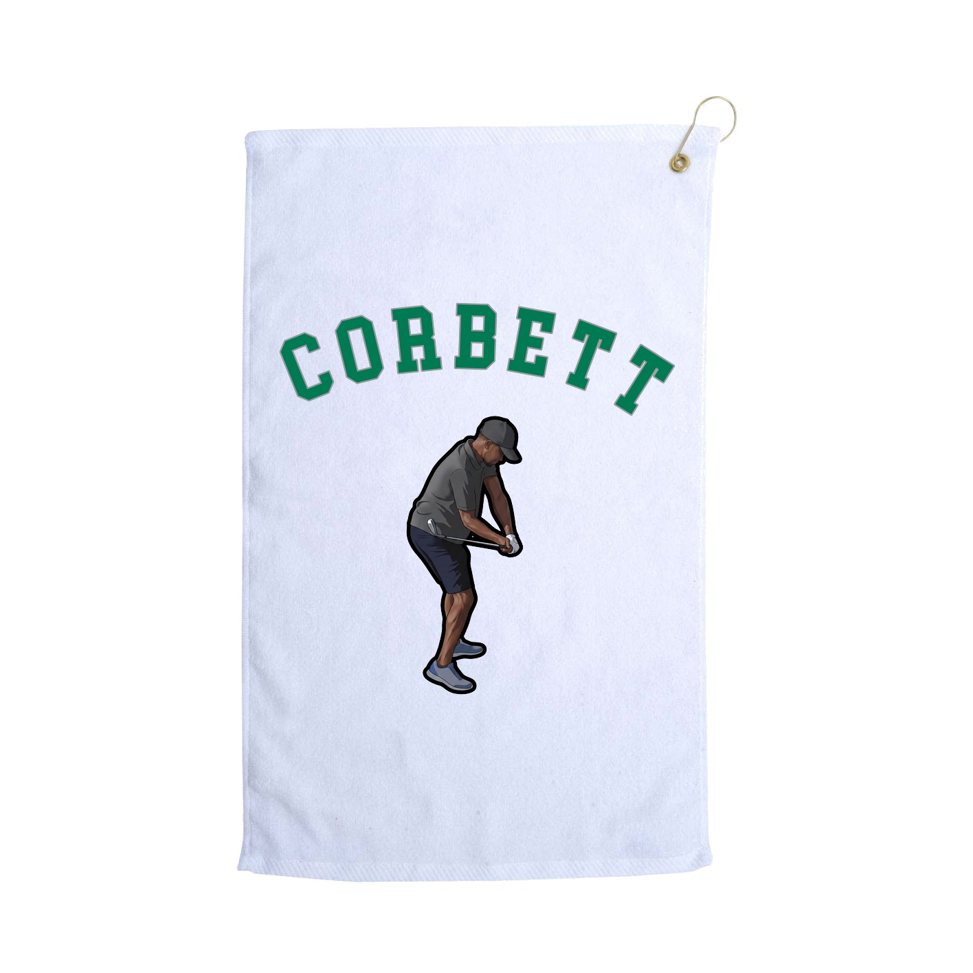 Golf Towel — Shirsey Arch in White