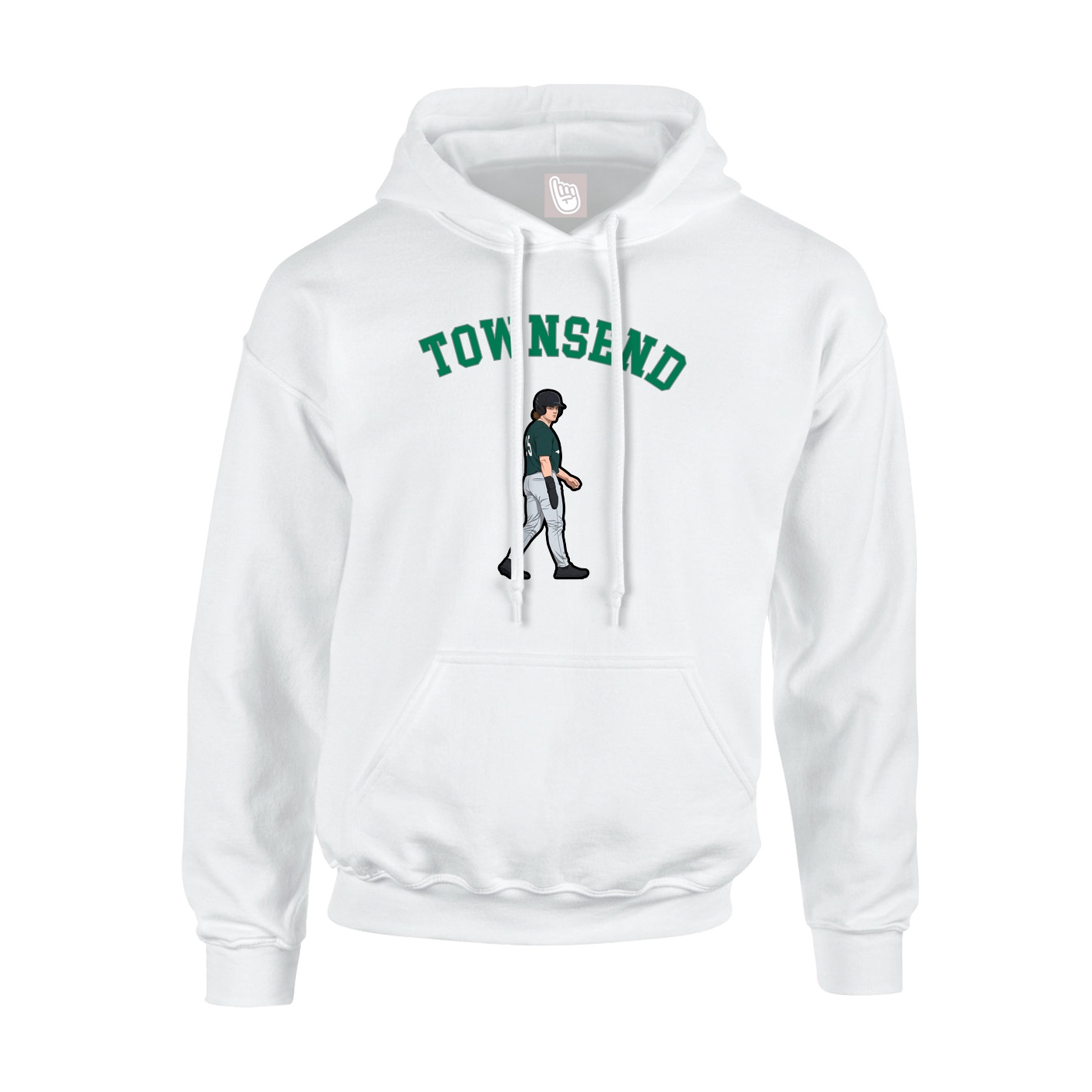 Hoodie — Shirsey Arch in White