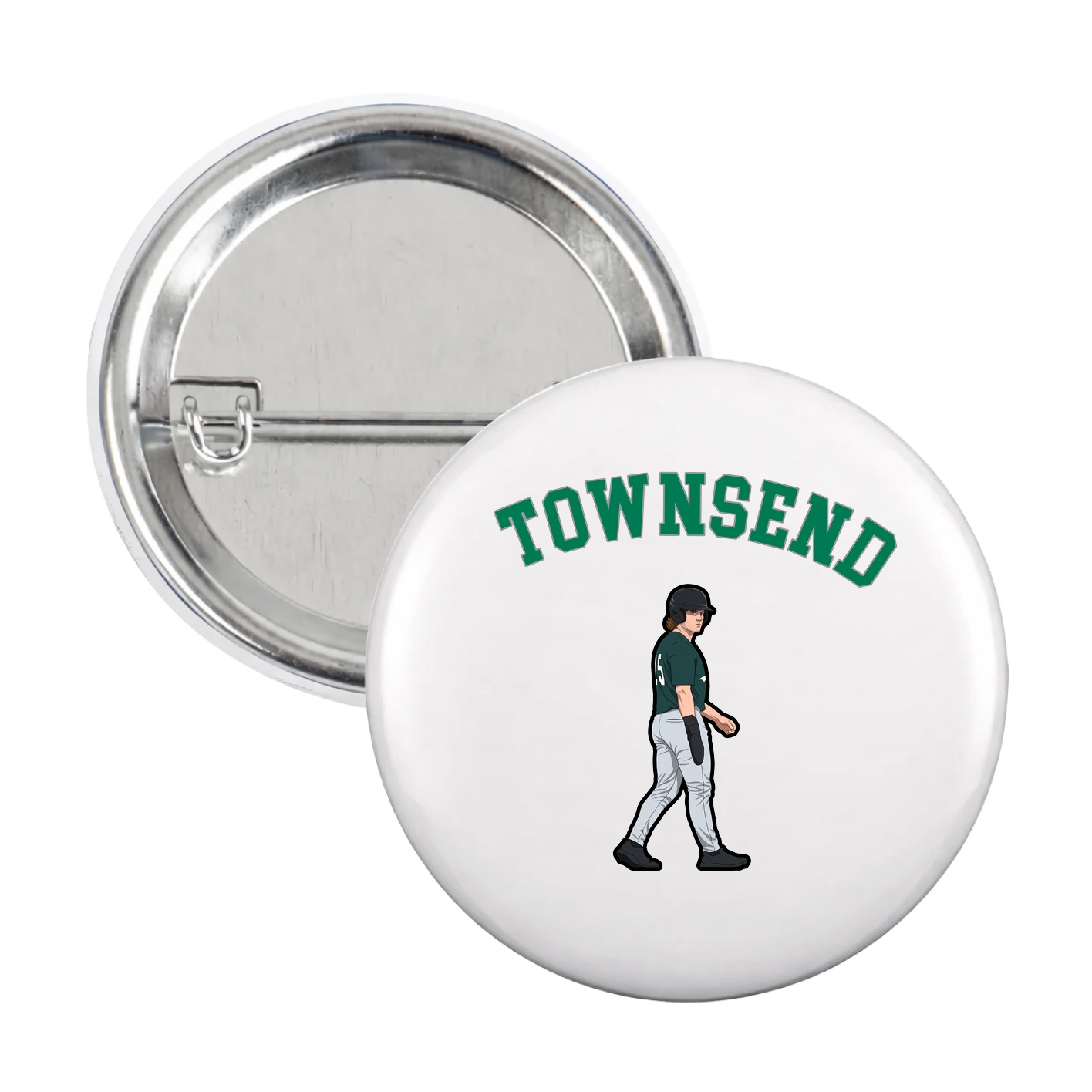 Game Day Button — Shirsey Arch in White