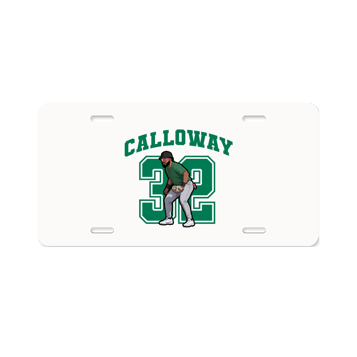 License Plate — Number in Classic